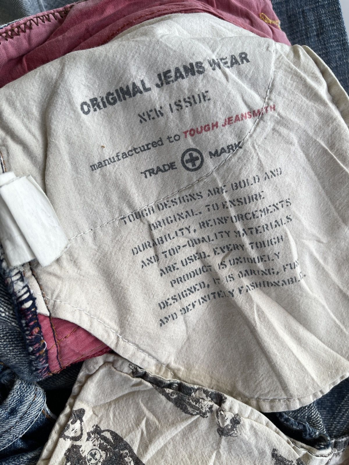 Japanese Brand Tough Jeansmith Curve Crazy Distressed Denim Size US 30 / EU 46 - 15 Thumbnail