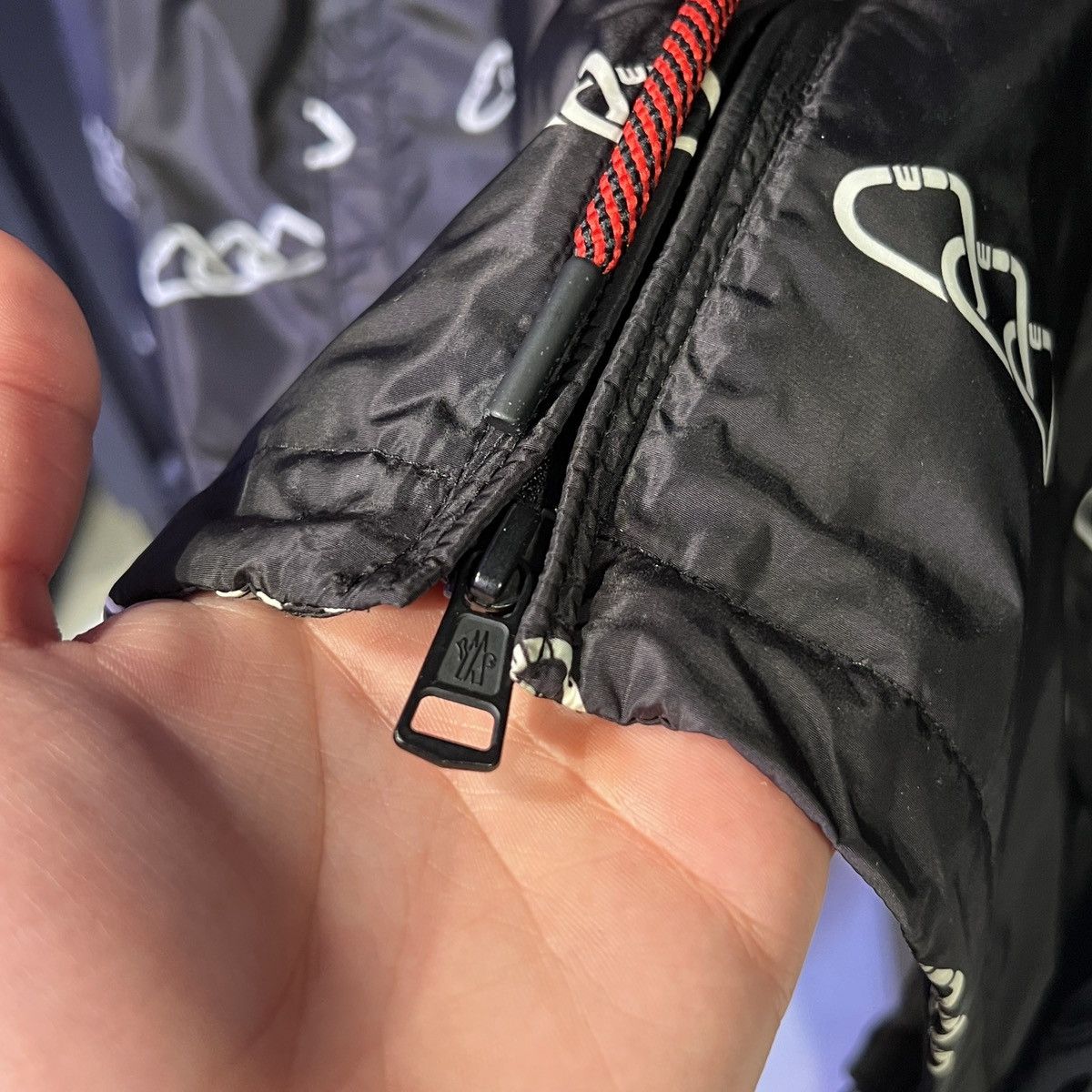 Moncler Moncler Mikael Windbreaker Monogram Jacket Black White Size US XL / EU 56 / 4 - 4 Thumbnail