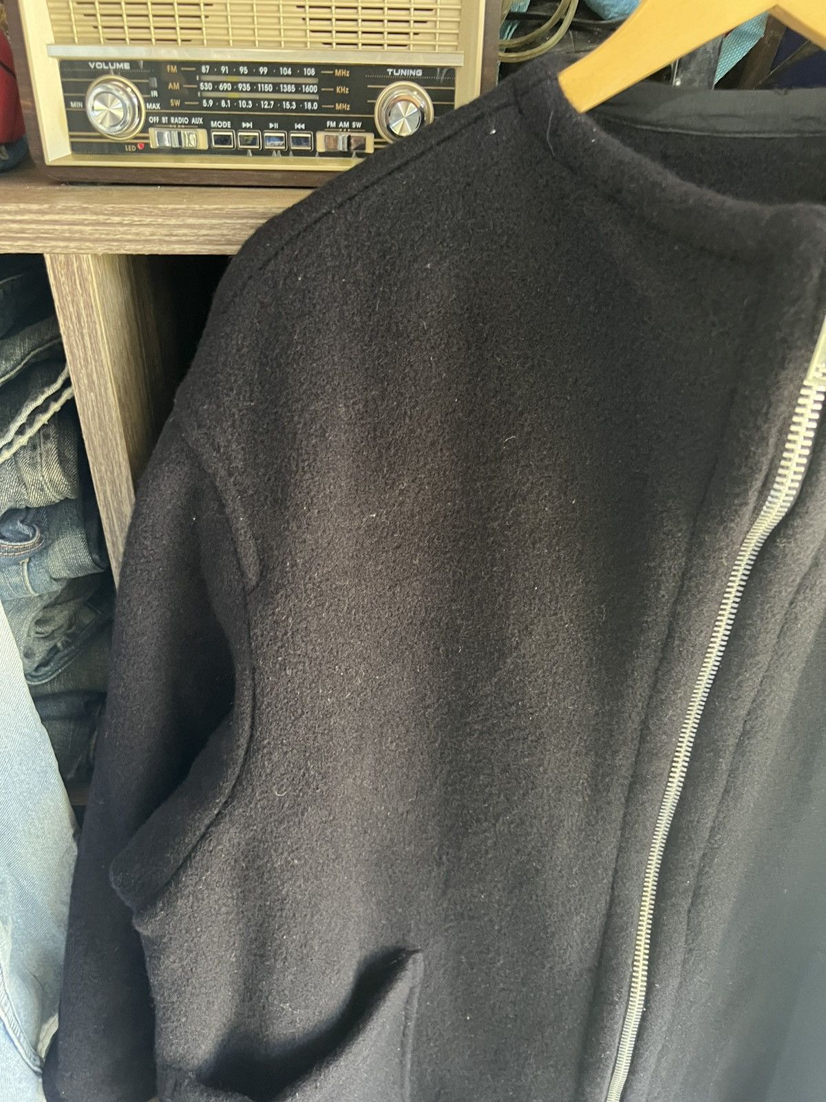 Yohji Yamamoto 🔥Vintage Y’s Yohji Yamamoto Wool Long Zipper Jacket Size US XXL / EU 58 / 5 - 6 Thumbnail
