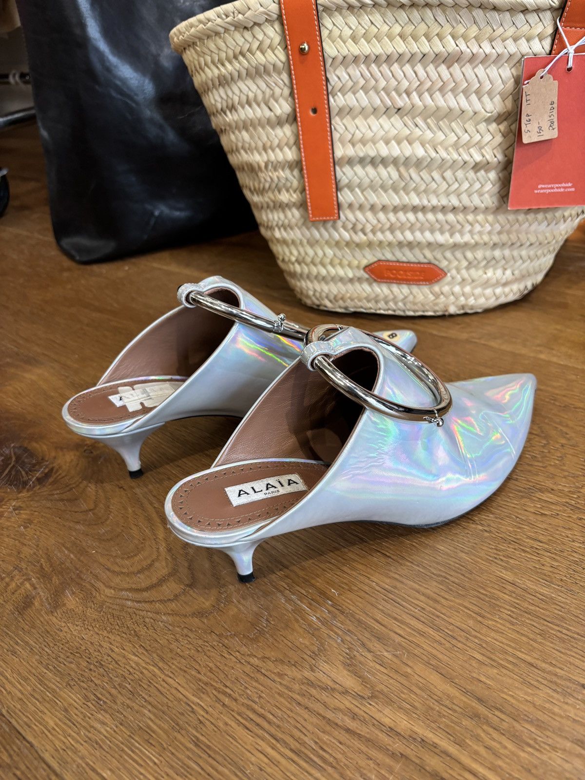 Alaia Alaia heel mules iridescent Size US 7 / IT 37 - 4 Thumbnail