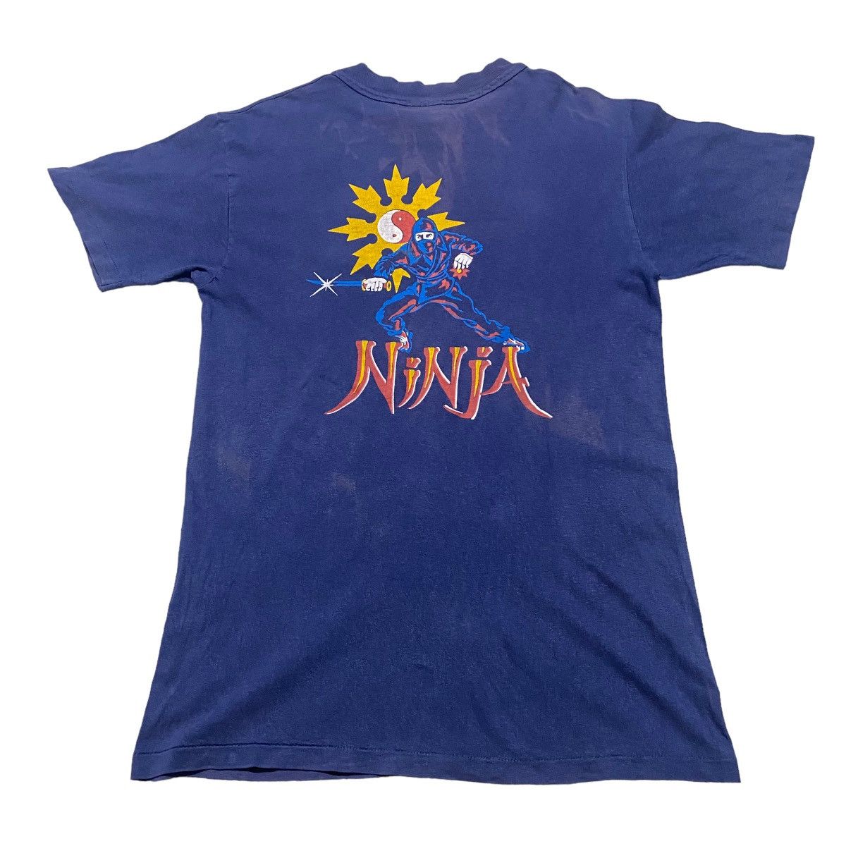 Vintage Vintage Ninja Shirt Sunfaded Size US M / EU 48-50 / 2 - 6 Thumbnail