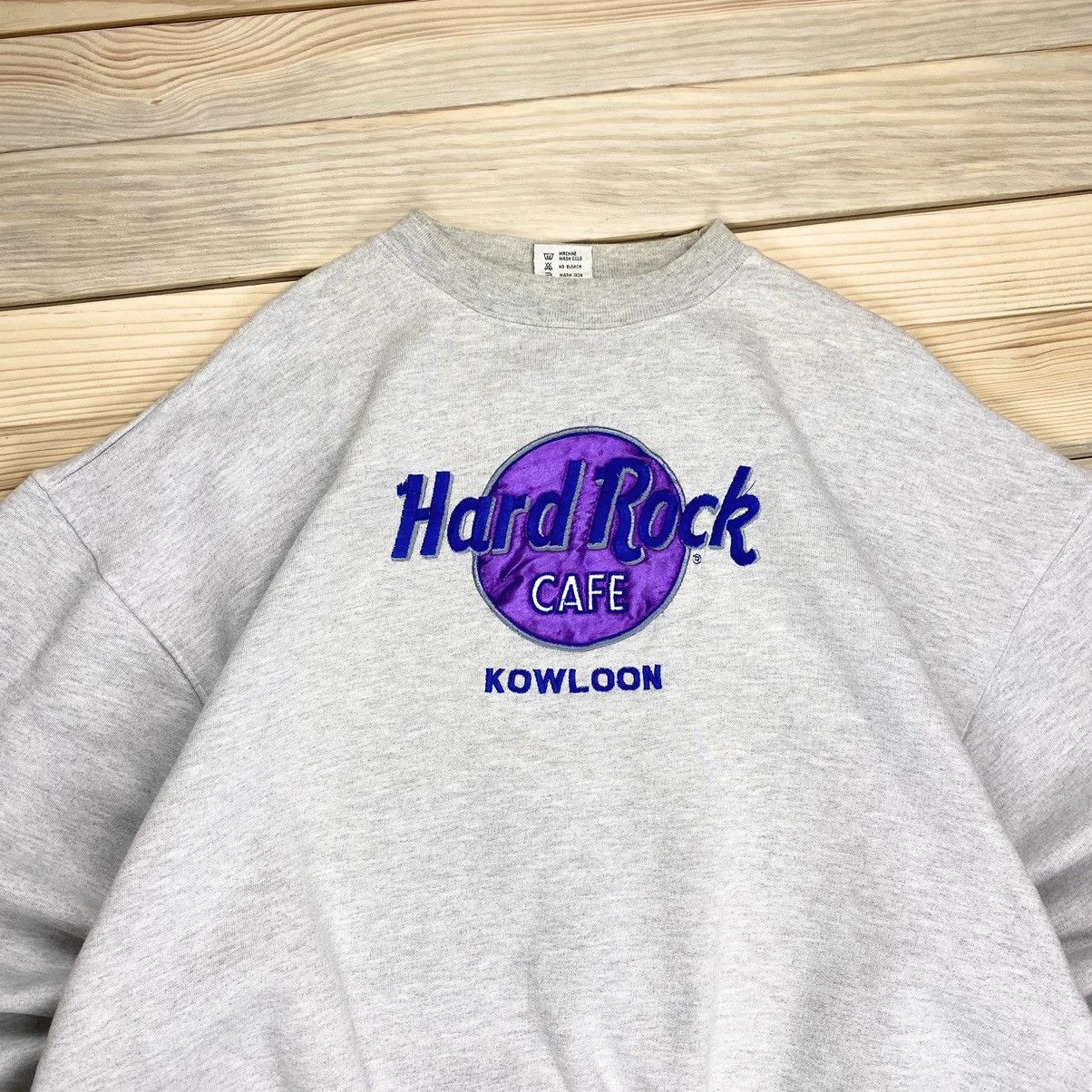 Hard Rock Cafe × Vintage 🎸Hard Rock Cafe🎸 Vintage boxy fit Sweatshirt Kowloon Size US XL / EU 56 / 4 - 3 Thumbnail