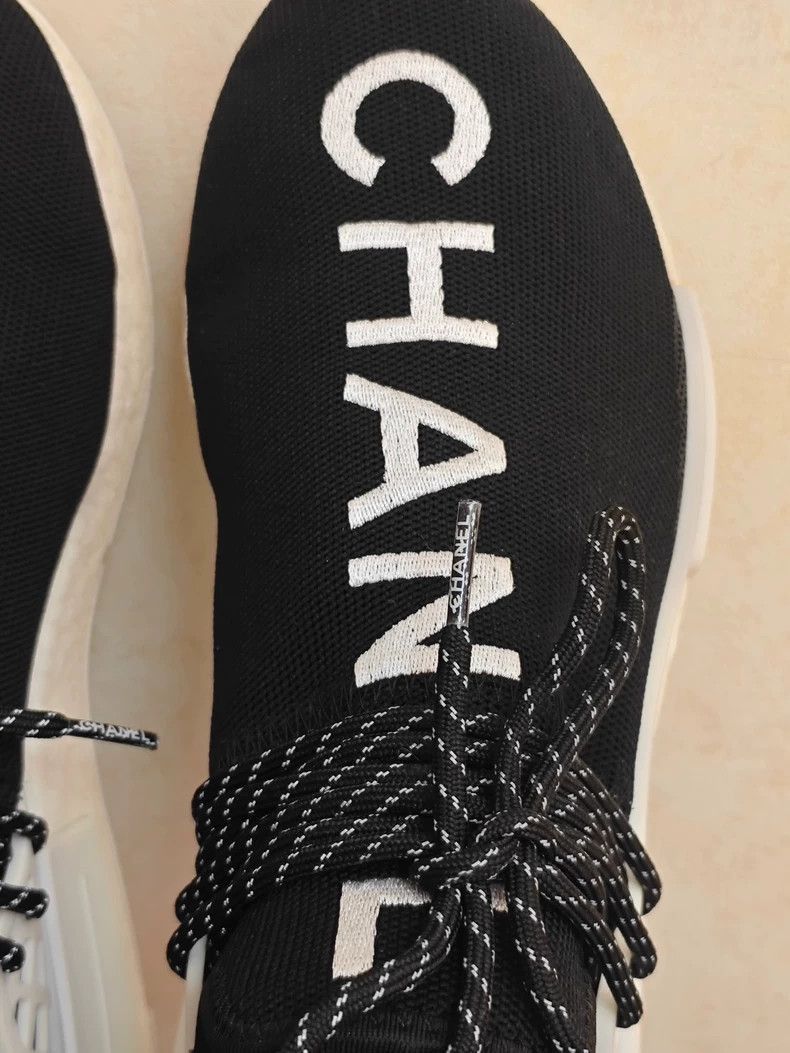 Adidas × Chanel Chanel Pharrell Adidas NMD Sock Sneakers -2505 Size US 10 / EU 43 - 3 Thumbnail