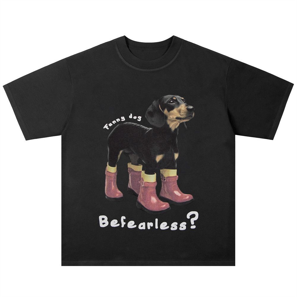Japanese Brand × Vintage Hip-hop American style fun puppy print short-sleeved T-shirt Size US M / EU 48-50 / 2 - 1 Thumbnail