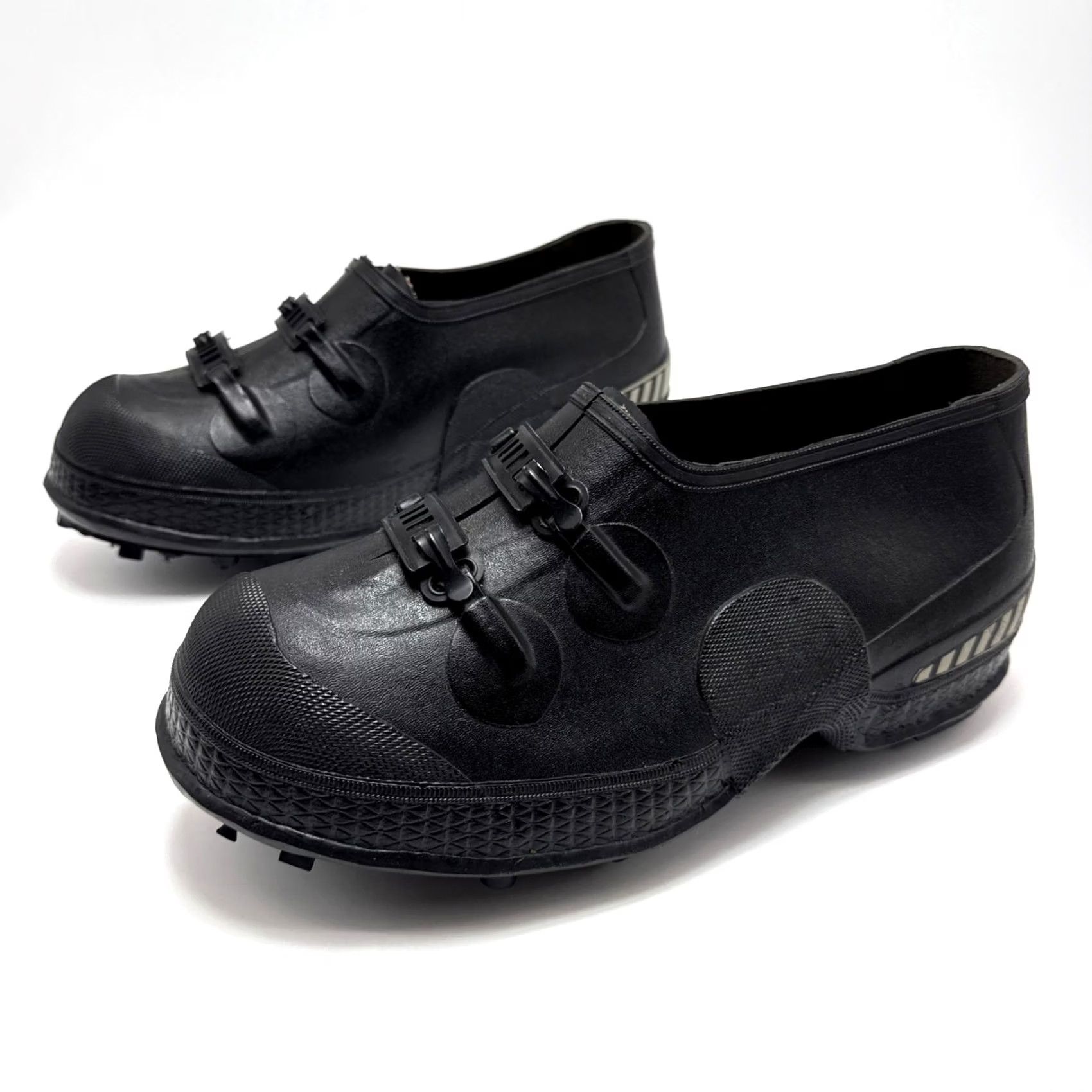 Vintage LaCrosse Boots Mens Size 8 Med Traction 2-Buckle Rubber 5” Overshoe Work Tracktion Size US 8 / EU 41 - 2 Thumbnail