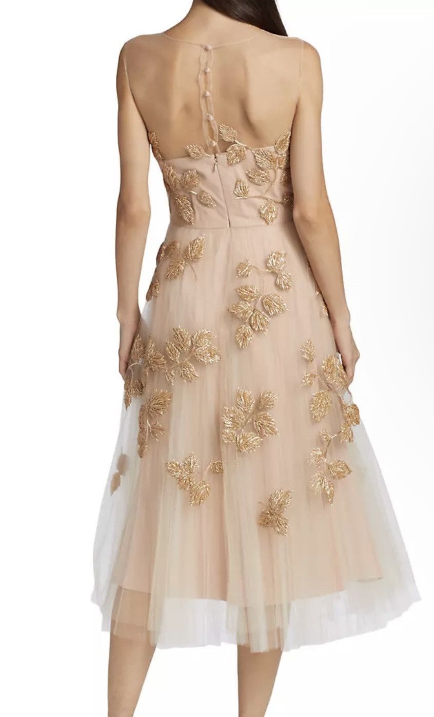 Carolina Herrera Carolina Herrera Dress With Gold leaf Embroidery! Size XS / US 0-2 / IT 36-38 - 3 Thumbnail