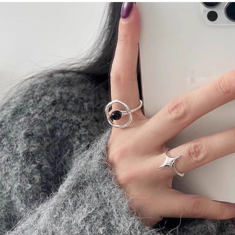 Jewelry New Trend Jewelry Rings Open Size Chrome Ring (Size 7-13) Size ONE SIZE - 4 Thumbnail