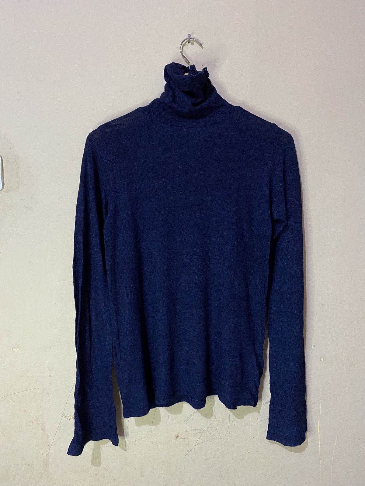 45rpm × Japanese Brand × Vintage 45rpm Japan Indigo Turtle Neck Sweaters Size US M / EU 48-50 / 2 - 3 Thumbnail