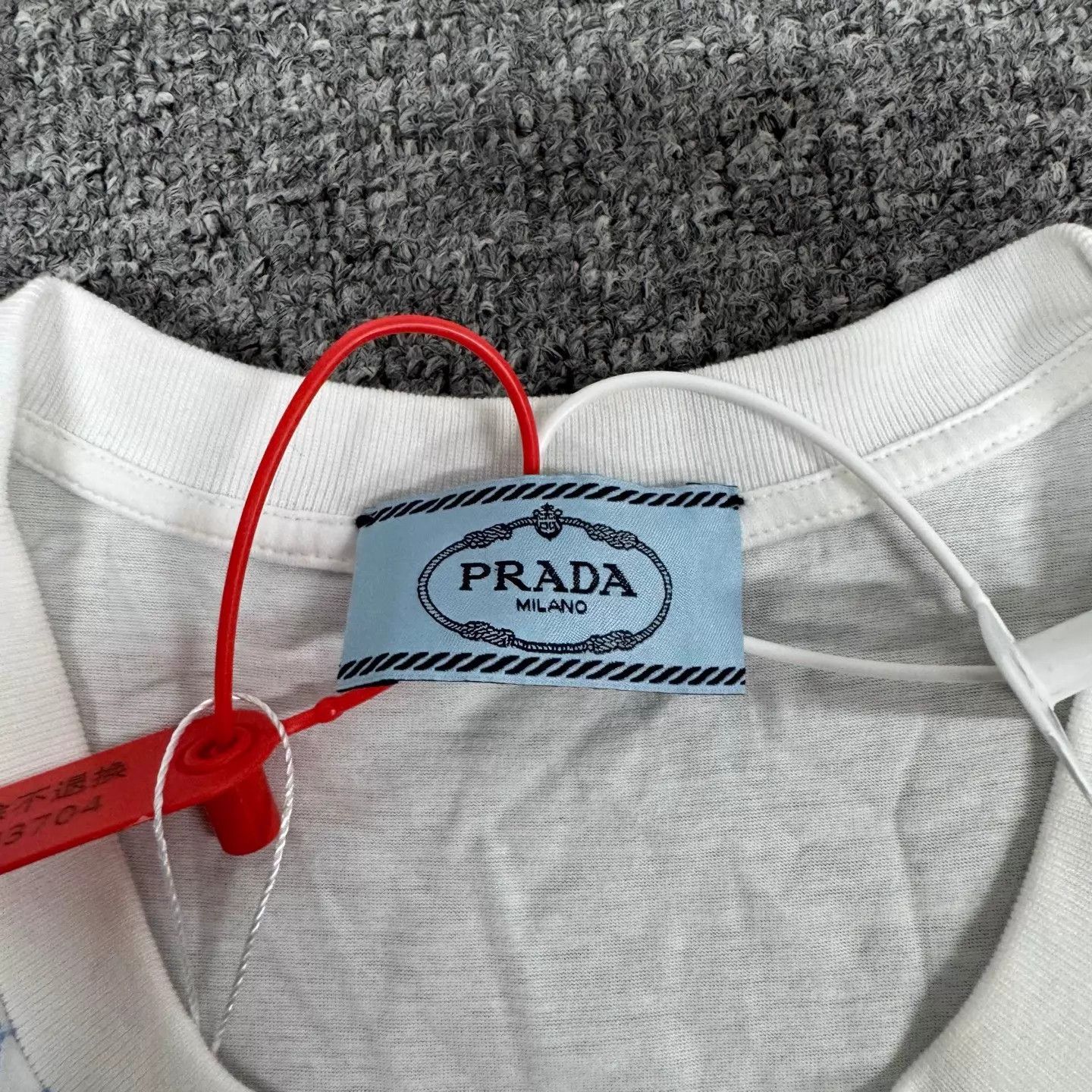 Prada Prada Color Block Triangle Print SS Tee XL 99 New Size US XL / EU 56 / 4 - 4 Thumbnail