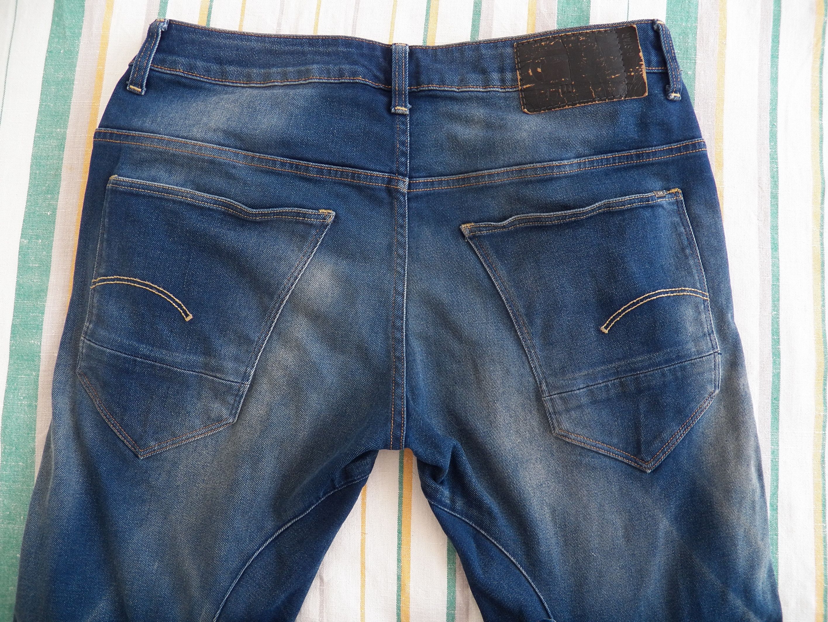 G-Star G-Star RAW Arc 3D Slim Mens Jeans W32 L30 Medium Blue Size US 32 / EU 48 - 7 Thumbnail