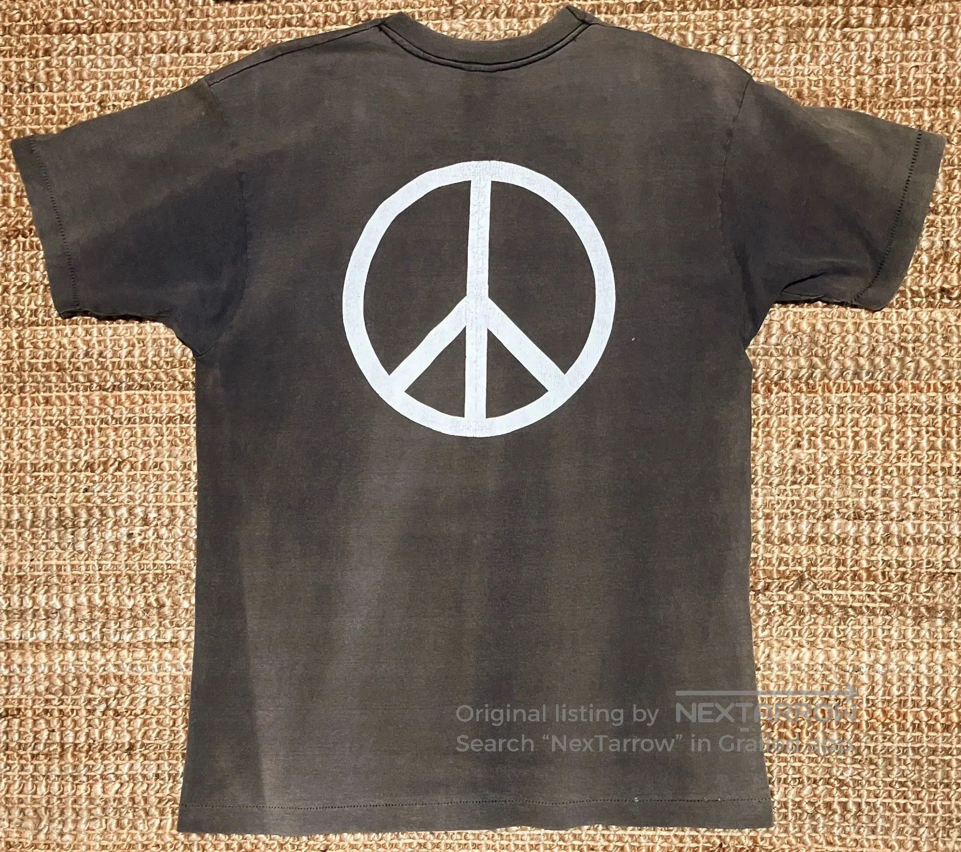 VINNY's Vintage 90s Anti-War T-Shirt. Size US M / EU 48-50 / 2 - 4 Thumbnail