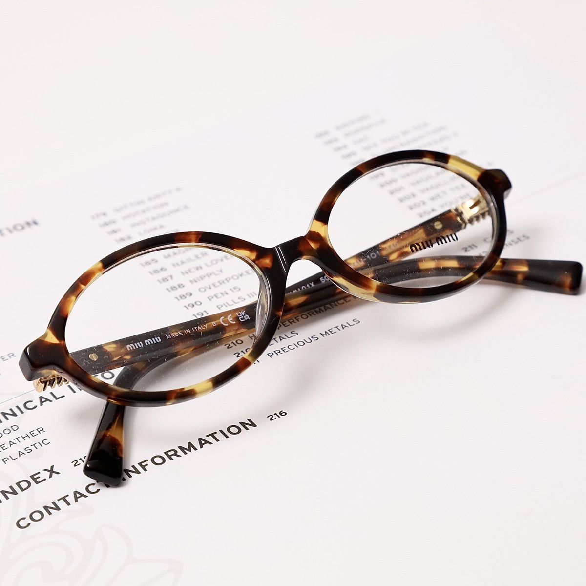Miu Miu MIU MIU 0MU 04ZS SUNGLASSES Size ONE SIZE - 6 Thumbnail