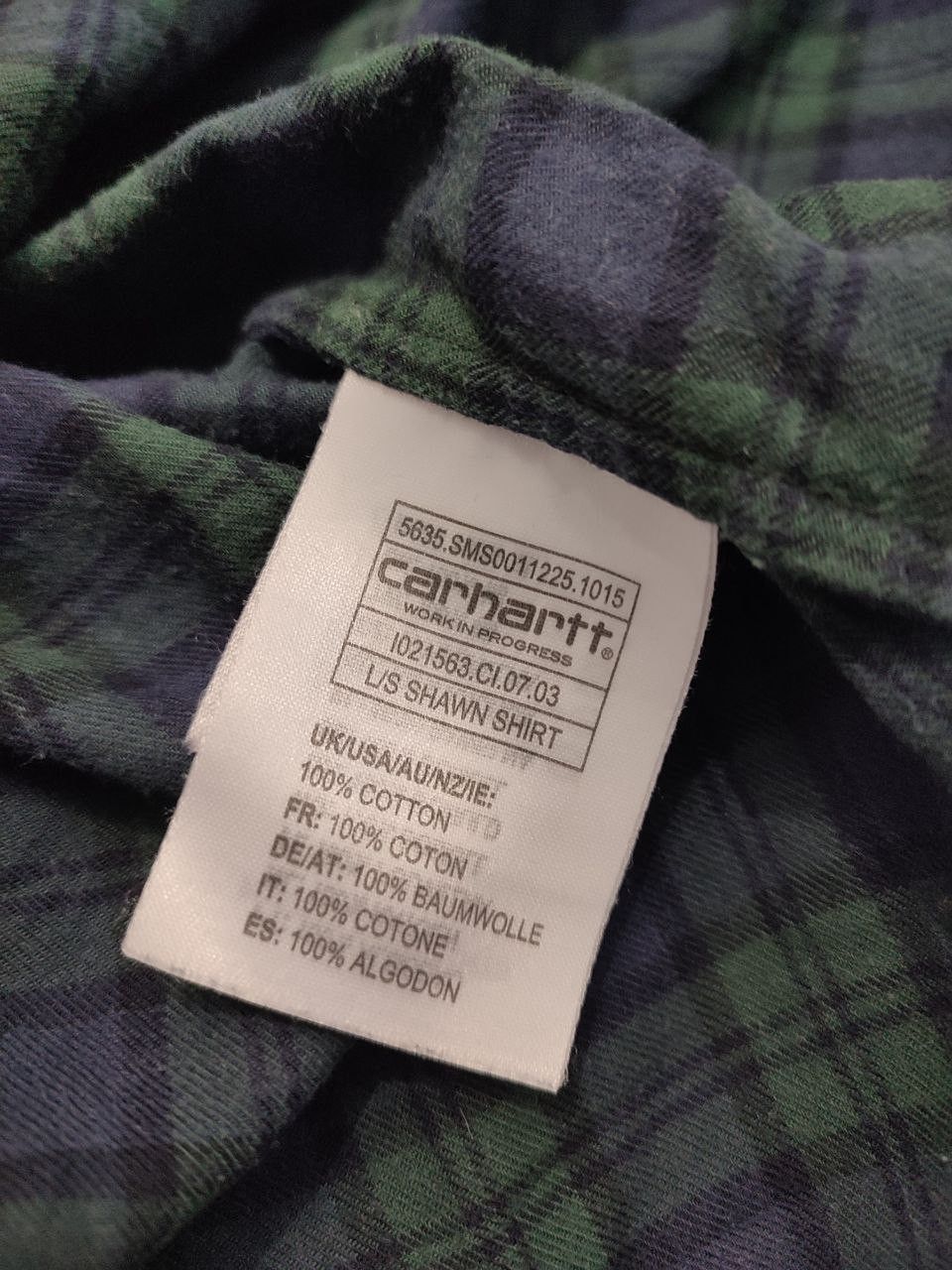 Carhartt Carhartt WIP regular shirt green navy cage print M size Size US M / EU 48-50 / 2 - 11 Thumbnail