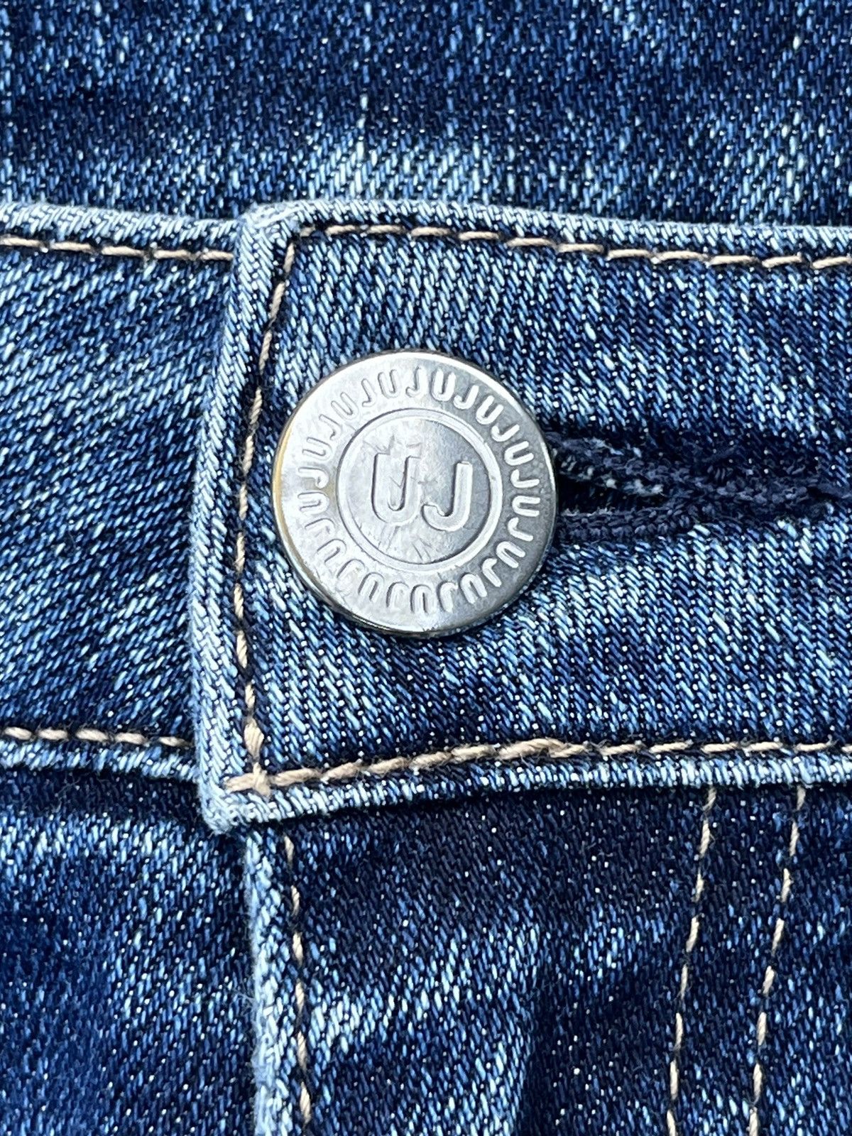 Japanese Brand × Jun Takahashi × Uniqlo Vintage Y2K Japanese Brand Blue Faded Washed Flare Jeans Size US 30 / EU 46 - 7 Thumbnail