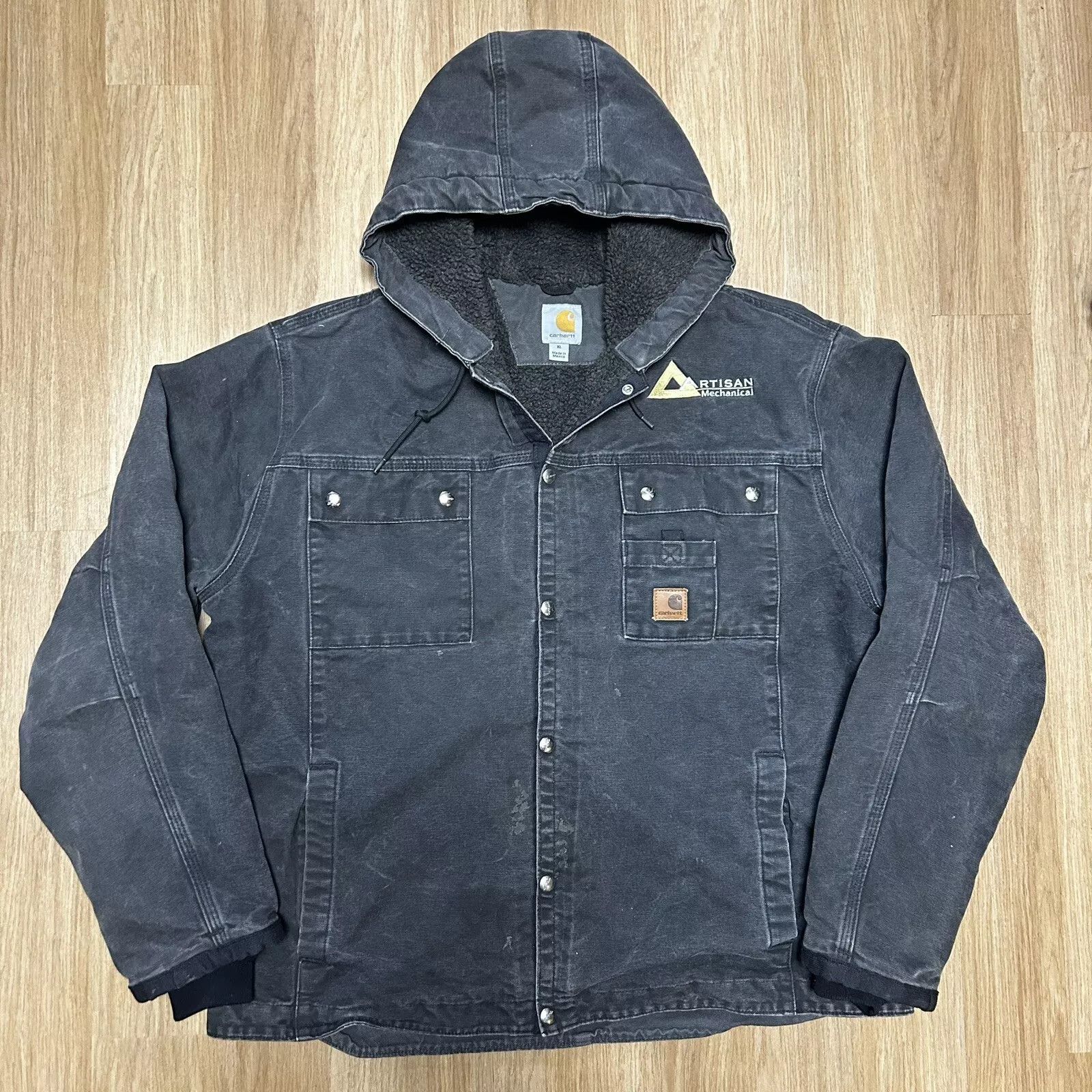 Carhartt J284 Sherpa Lined Work Jacket Black