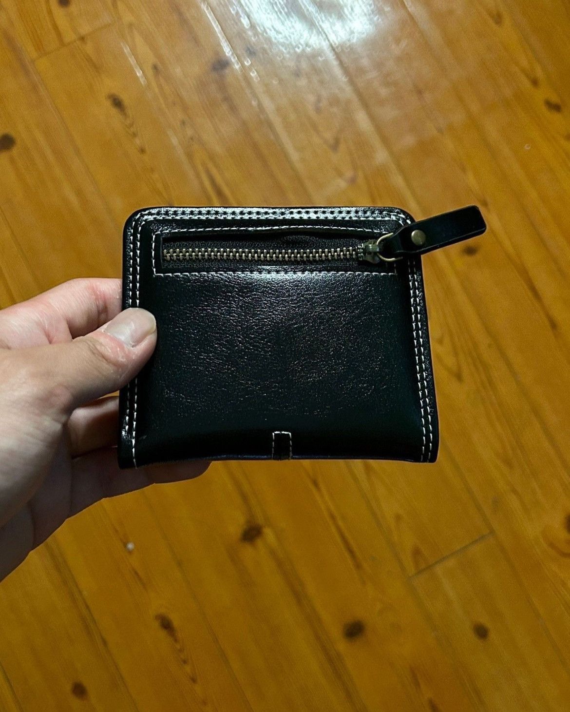 Japanese Brand × Vintage Y2K Leather Cross Wallet (black) Size ONE SIZE - 4 Thumbnail