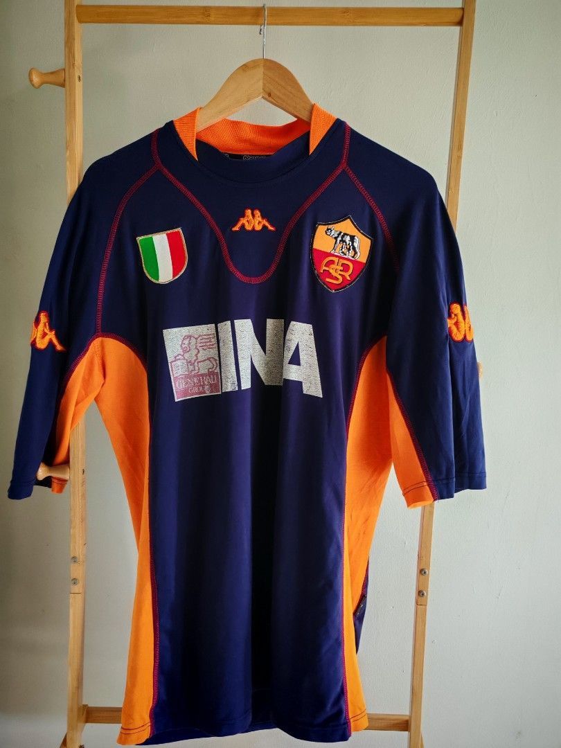 Kappa AS Roma Kappa 3rd Jersey 2001/02 Scudetto Patch Size US L / EU 52-54 / 3 - 1 Thumbnail