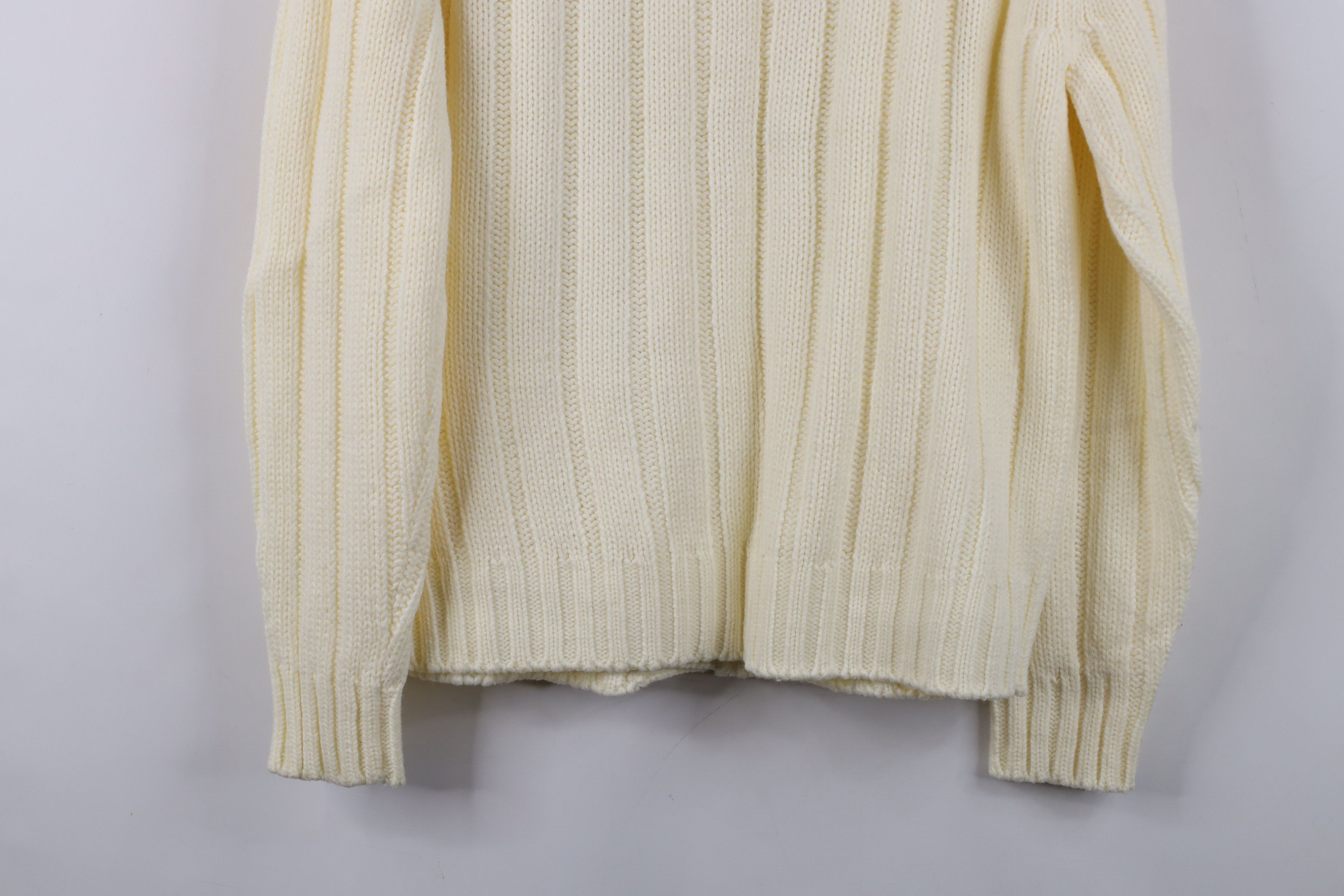 Vintage Vintage 70s Streetwear Cable Knit Shawl Cardigan Sweater Size US L / EU 52-54 / 3 - 12 Thumbnail