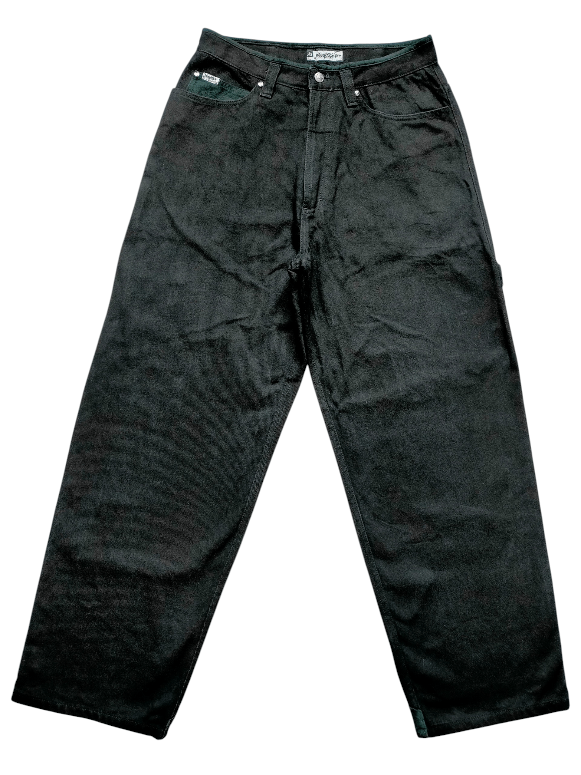 JNCO Johnny Blaze Baggy Carpenter Hip Hop Black Jeans Size US 32 / EU 48 - 2 Thumbnail