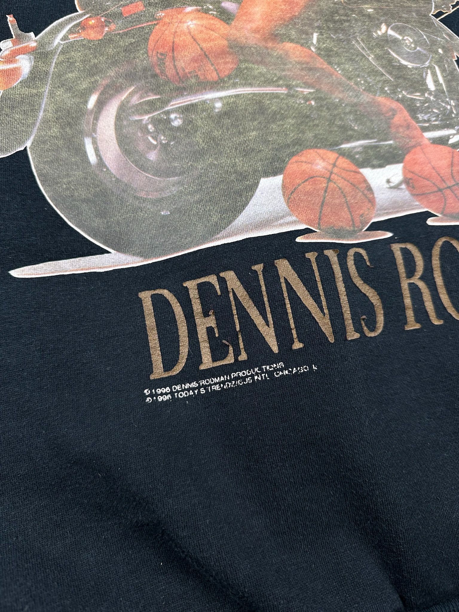 Vintage Vintage Dennis Rodman Hoodie vlone style Size US XL / EU 56 / 4 - 3 Thumbnail