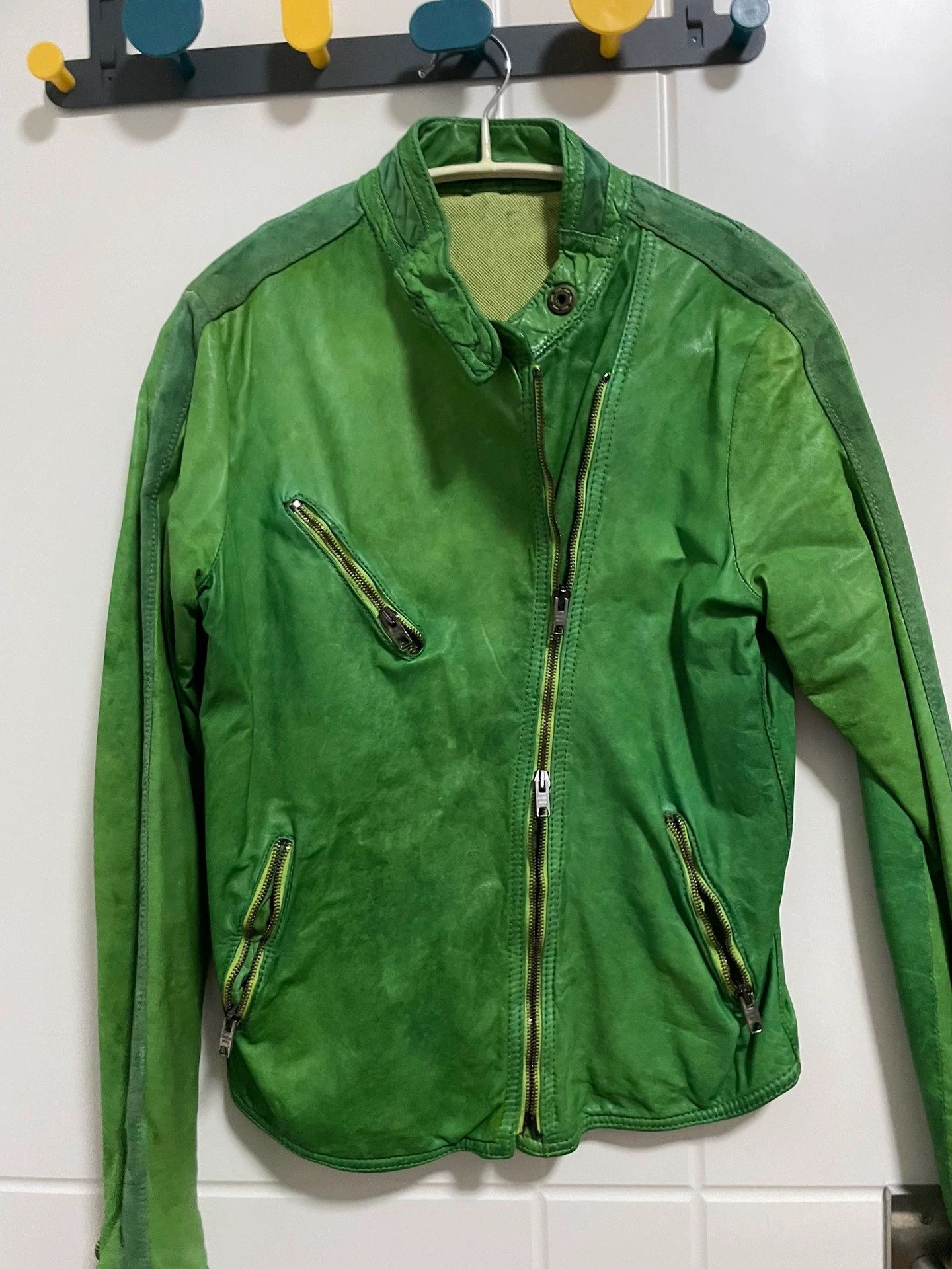 Giorgio Brato Giorgio Brato Waxed Lambskin-Suede Short Jacket Size 40 Size S / US 4 / IT 40 - 3 Thumbnail