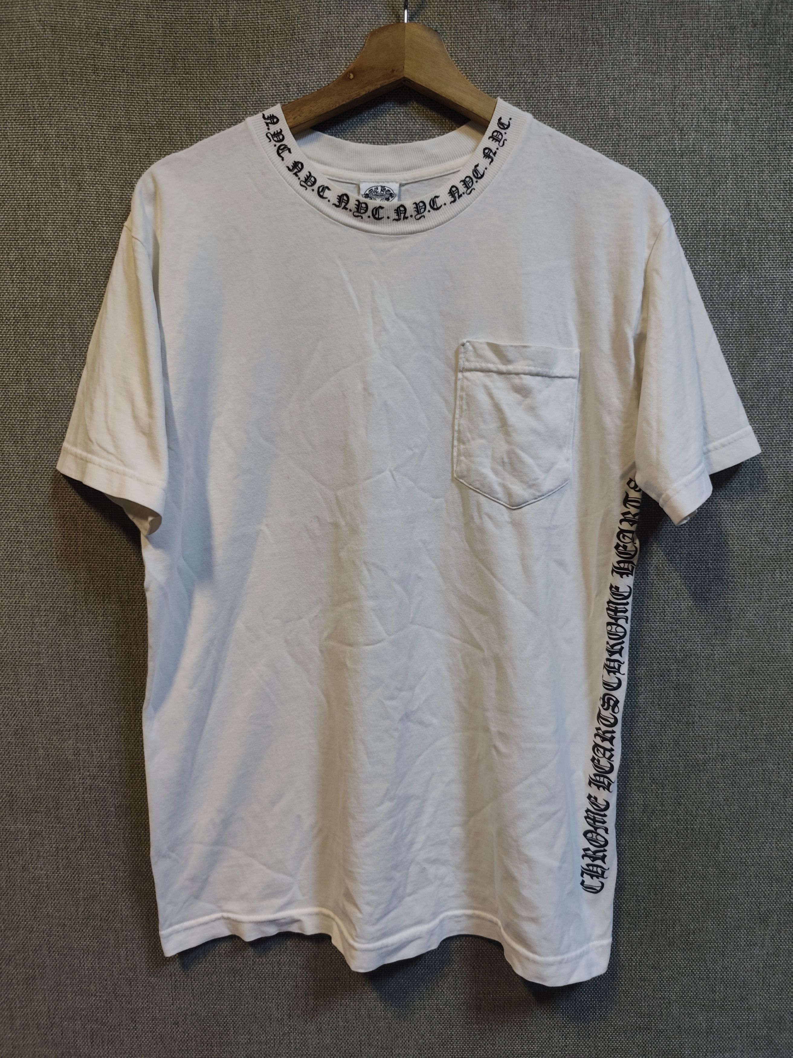 Chrome Hearts Vintage Chrome Hearts Vintage NYC Neck Logo Tee Size US M / EU 48-50 / 2 - 1 Thumbnail