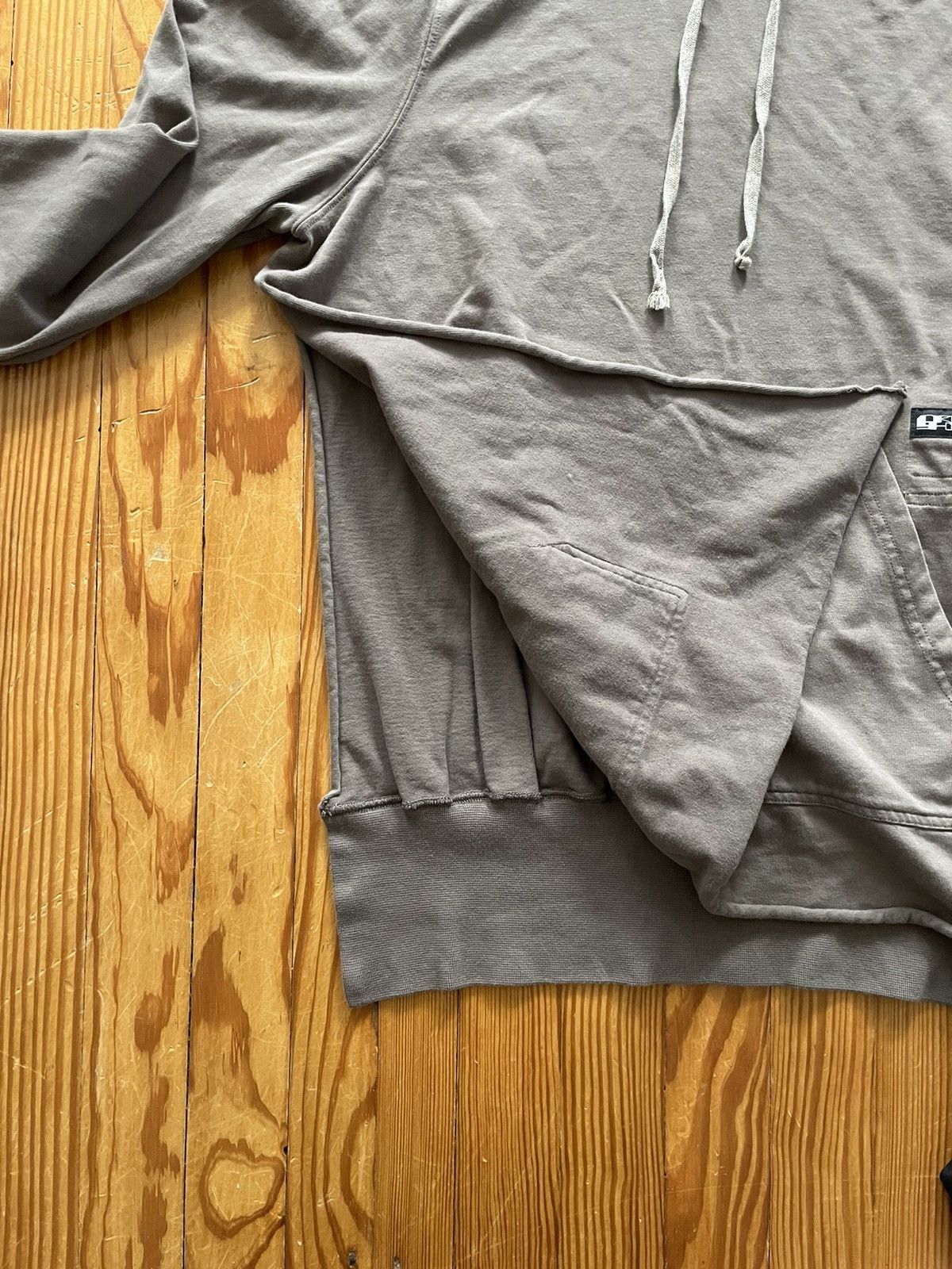 Rick Owens × Rick Owens Drkshdw Rick Owens Layered Hoodie Rig Fabric Dust Grey Size US S / EU 44-46 / 1 - 5 Thumbnail