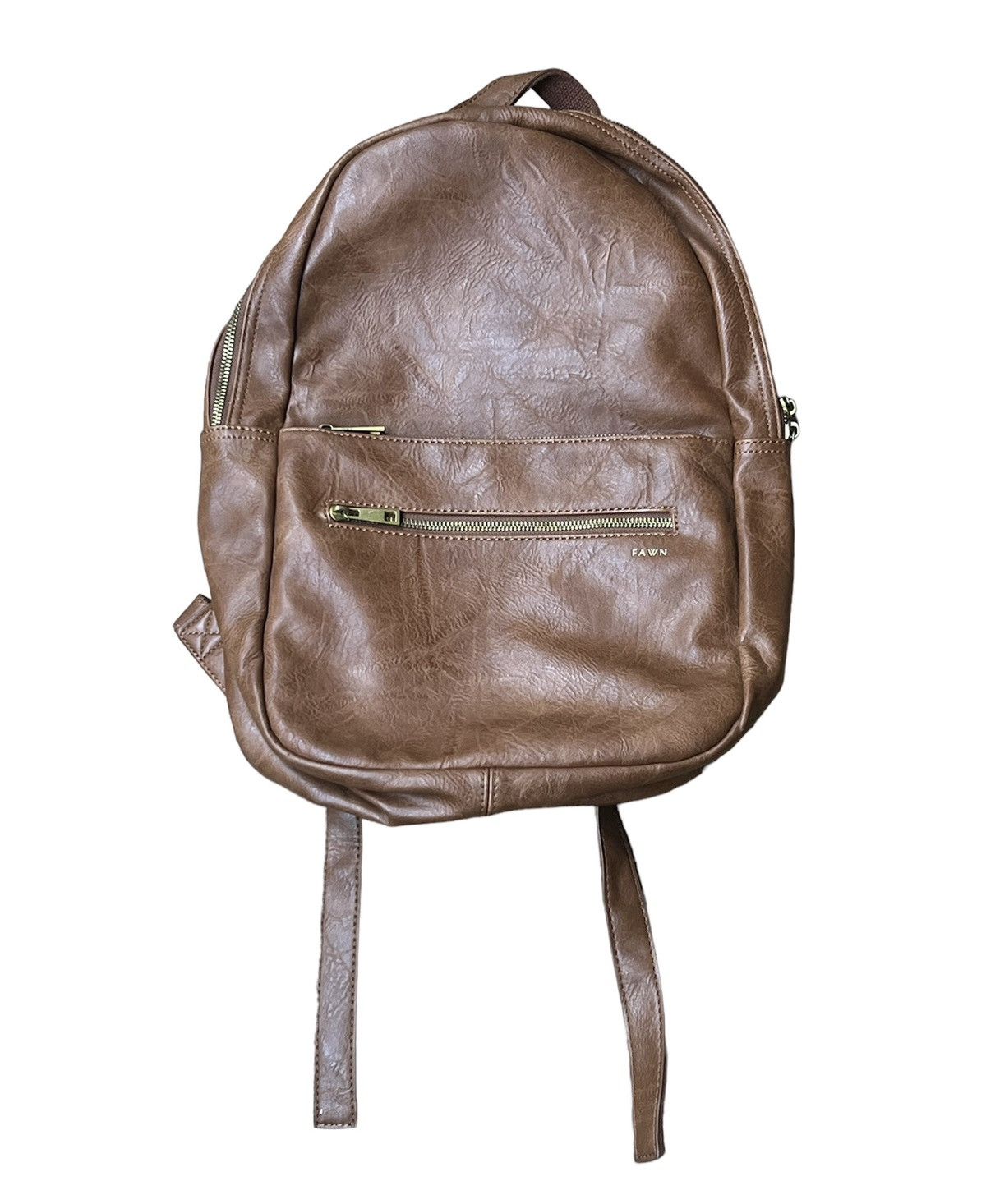 Other Fawn Jillian Harris The Pack Brown Vegan Leather Backpack Size ONE SIZE - 1 Thumbnail