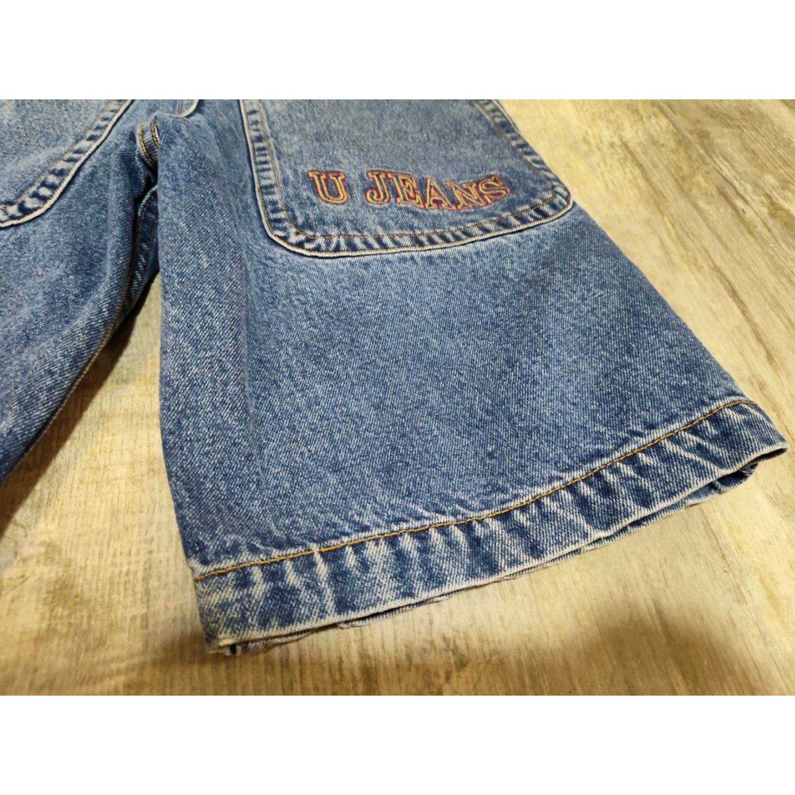 Denime VINTAGE U JEANS Denim Jean Shorts 12 Blue Baggy Hip Hop Skater Y2K Womens Size 34" / US 12 / IT 48 - 3 Thumbnail