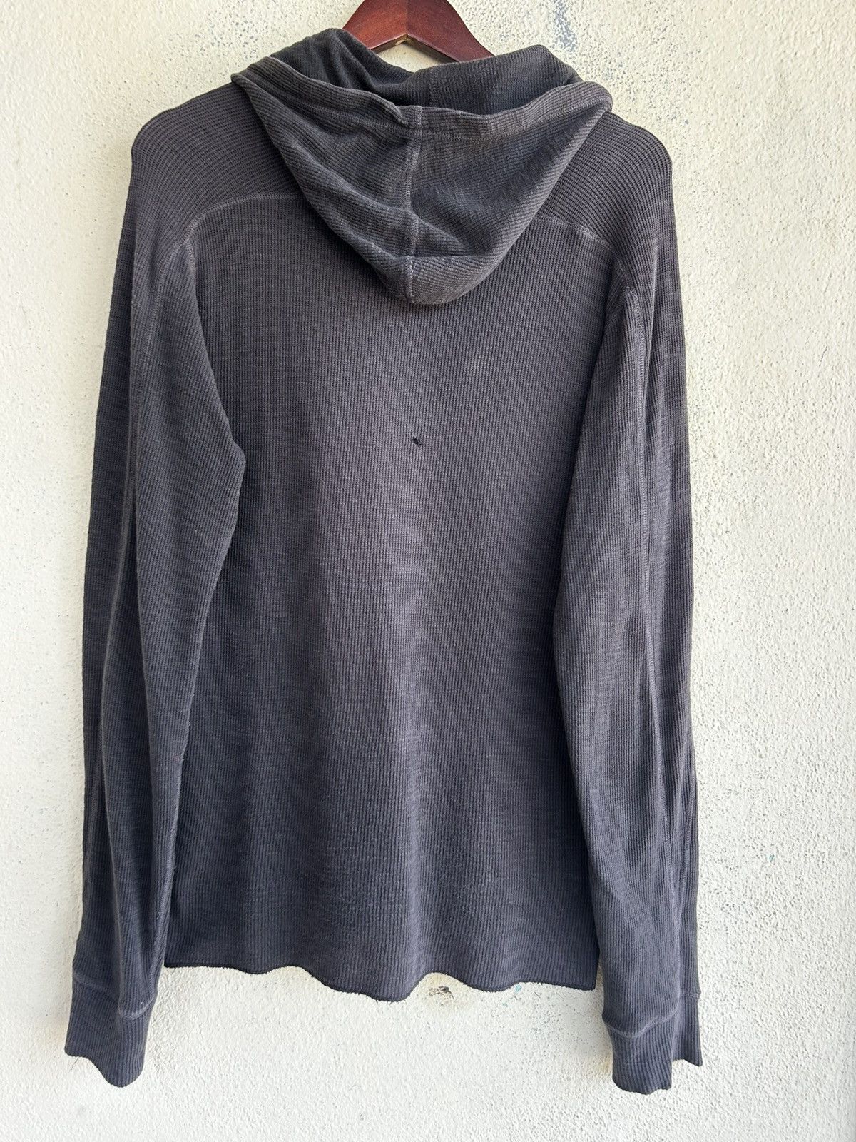 RRL Ralph Lauren Double RL Distressed Waffle Hoodie Size US M / EU 48-50 / 2 - 2 Thumbnail