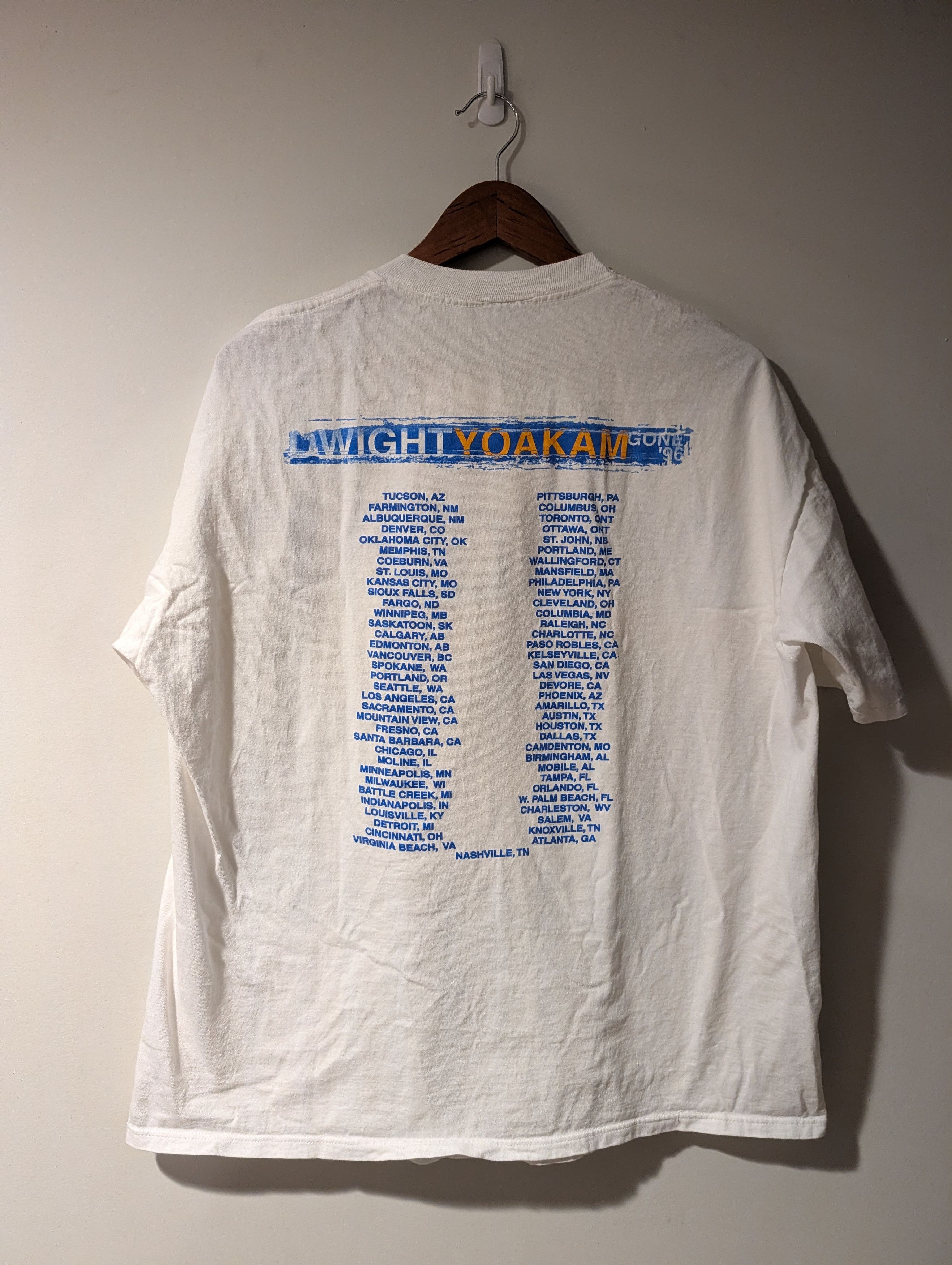 Band Tees Vintage 1996 Dwight Yoakam Gone Tour T-Shirt XL Nice Man Size US XL / EU 56 / 4 - 4 Thumbnail