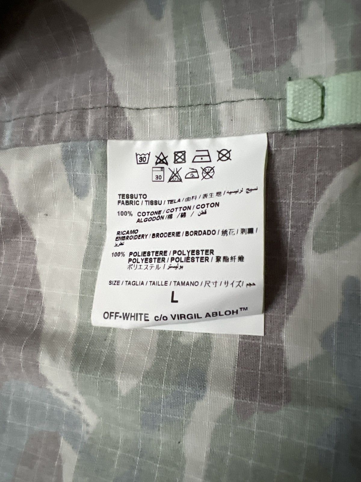 Off-White Off-White Diagonal Rose Stripes Camo Jacket ‘Camo’ Size L / US 10 / IT 46 - 4 Thumbnail
