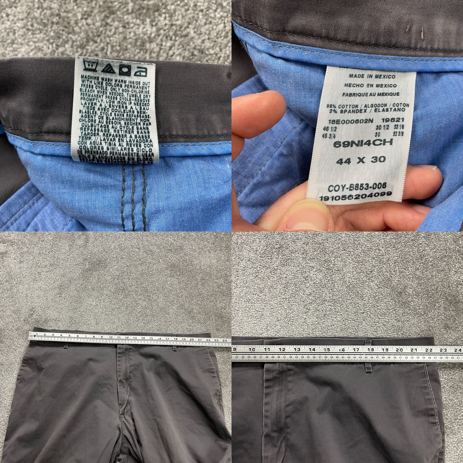 Wrangler Wrangler Relaxed Fit Chino Pants 45x29 Brown Flat Front Straight Leg Casual Mens Size US 44 / EU 60 - 8 Thumbnail