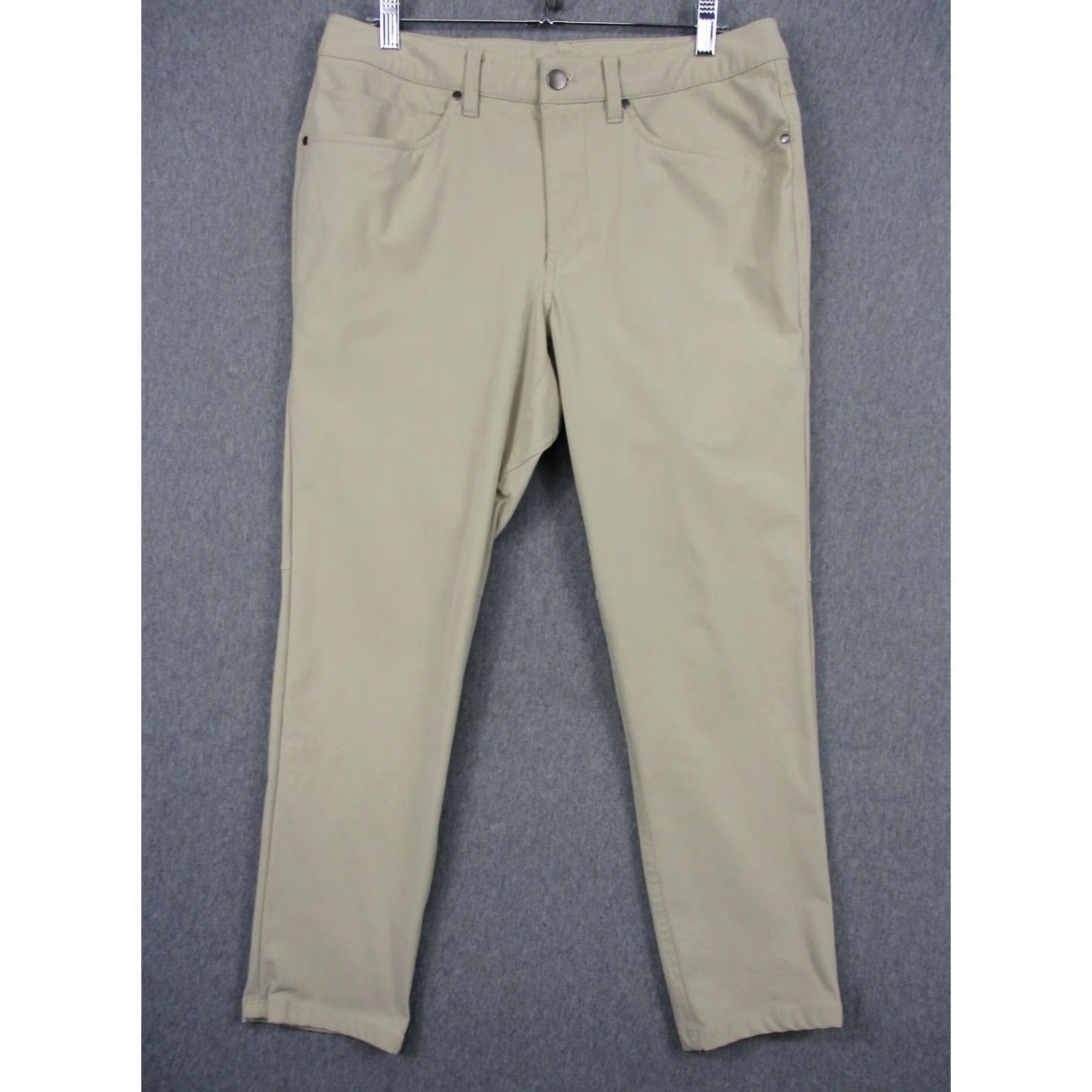 Lululemon Lululemon Mens Slim Chino Pants 32x30 Beige 5 Pocket Casual Jeans-Style With Zip Front Size US 32 / EU 48 - 2 Thumbnail