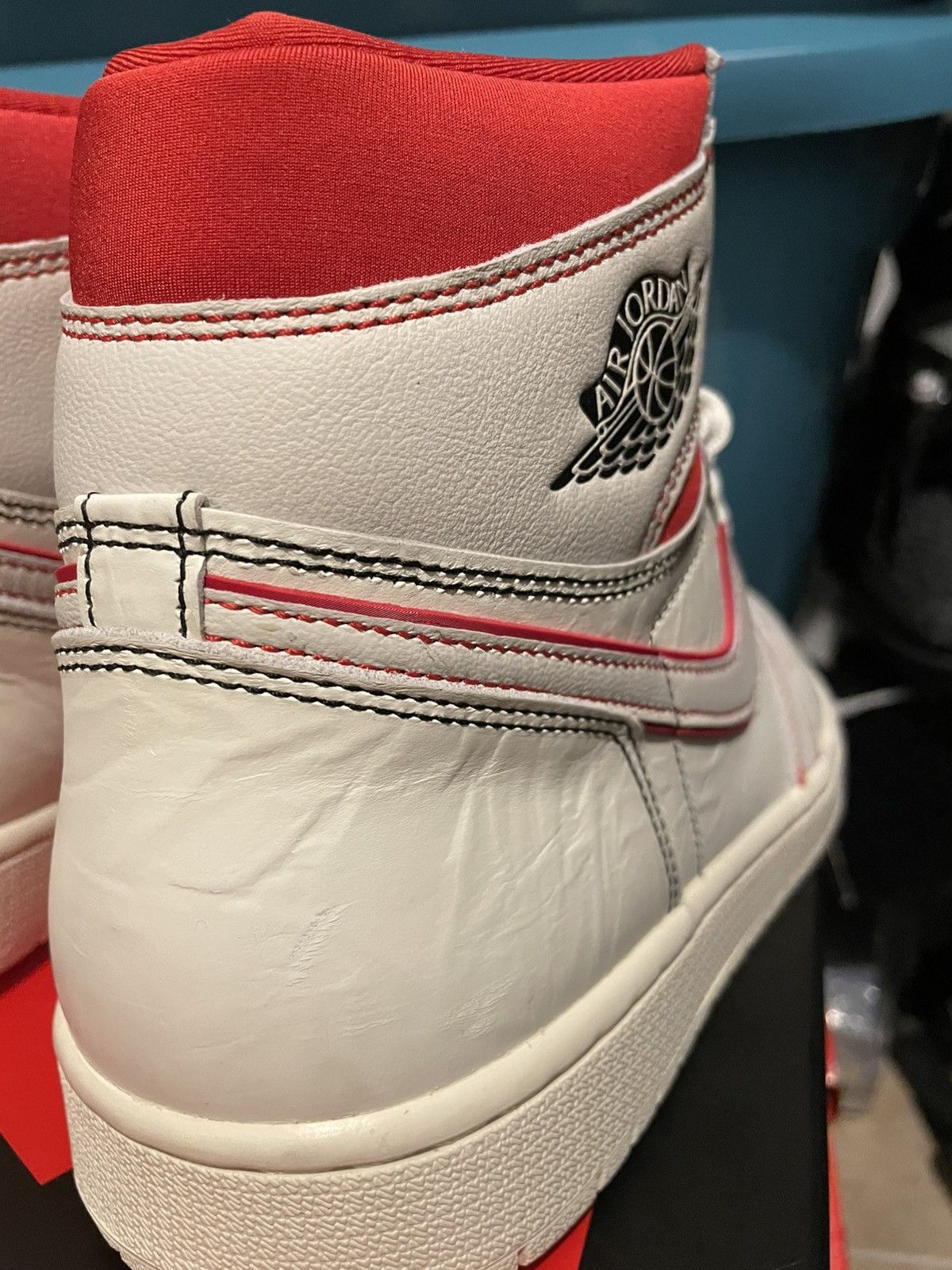 Jordan Brand AIR JORDAN 1 RETRO HIGH OG/ PHANTOM GYM RED Size US 10.5 / EU 43-44 - 15 Thumbnail
