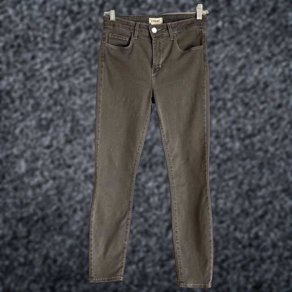 L'AGENCE L'Agence Margot High-Rise Skinny Ankle Jeans Magnet Grey Size 27 Size 27" / US 4 / IT 40 - 1 Thumbnail