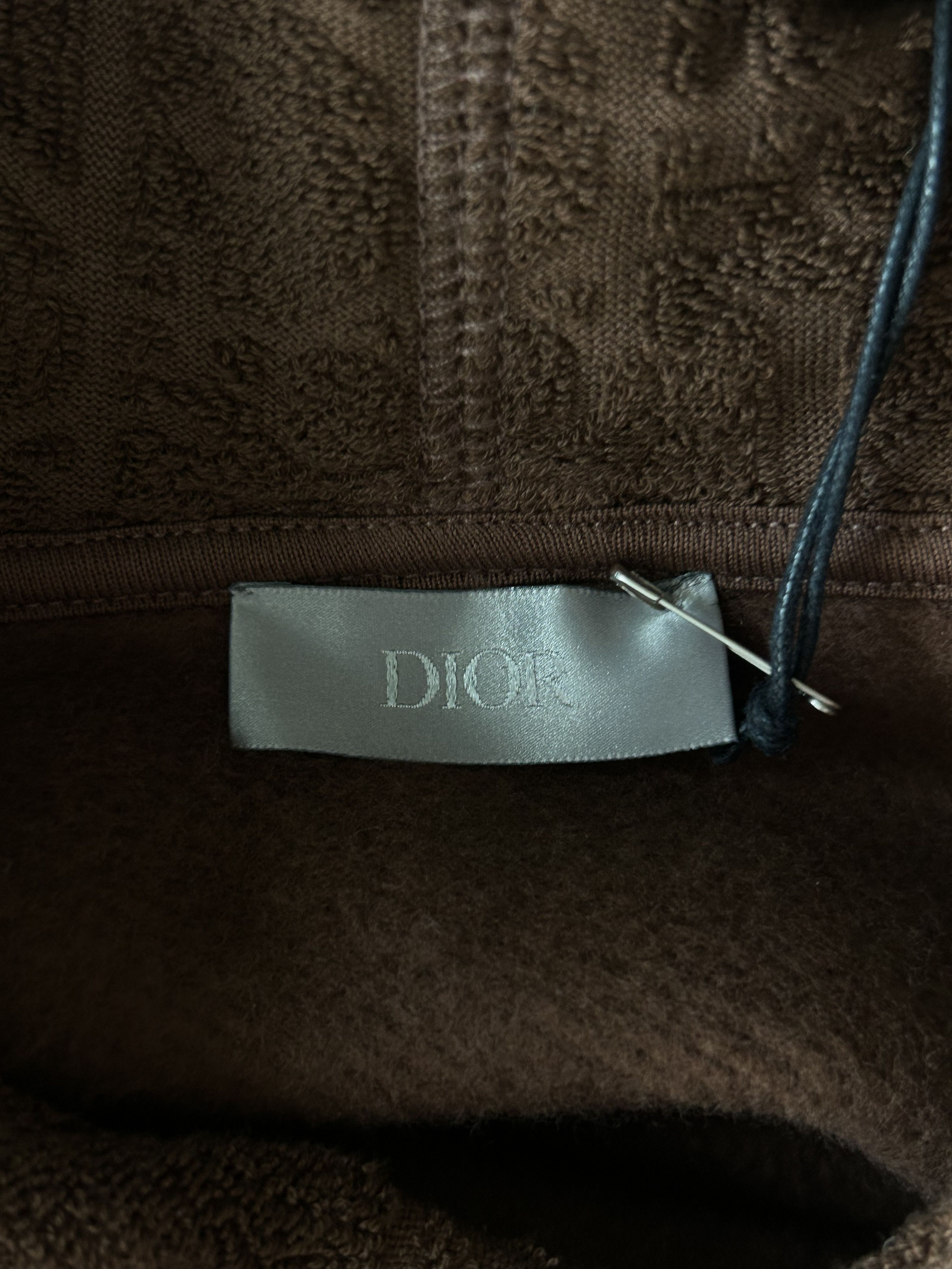 Dior Dior Brown Oblique Towel Hoodie Size US XXL / EU 58 / 5 - 3 Thumbnail