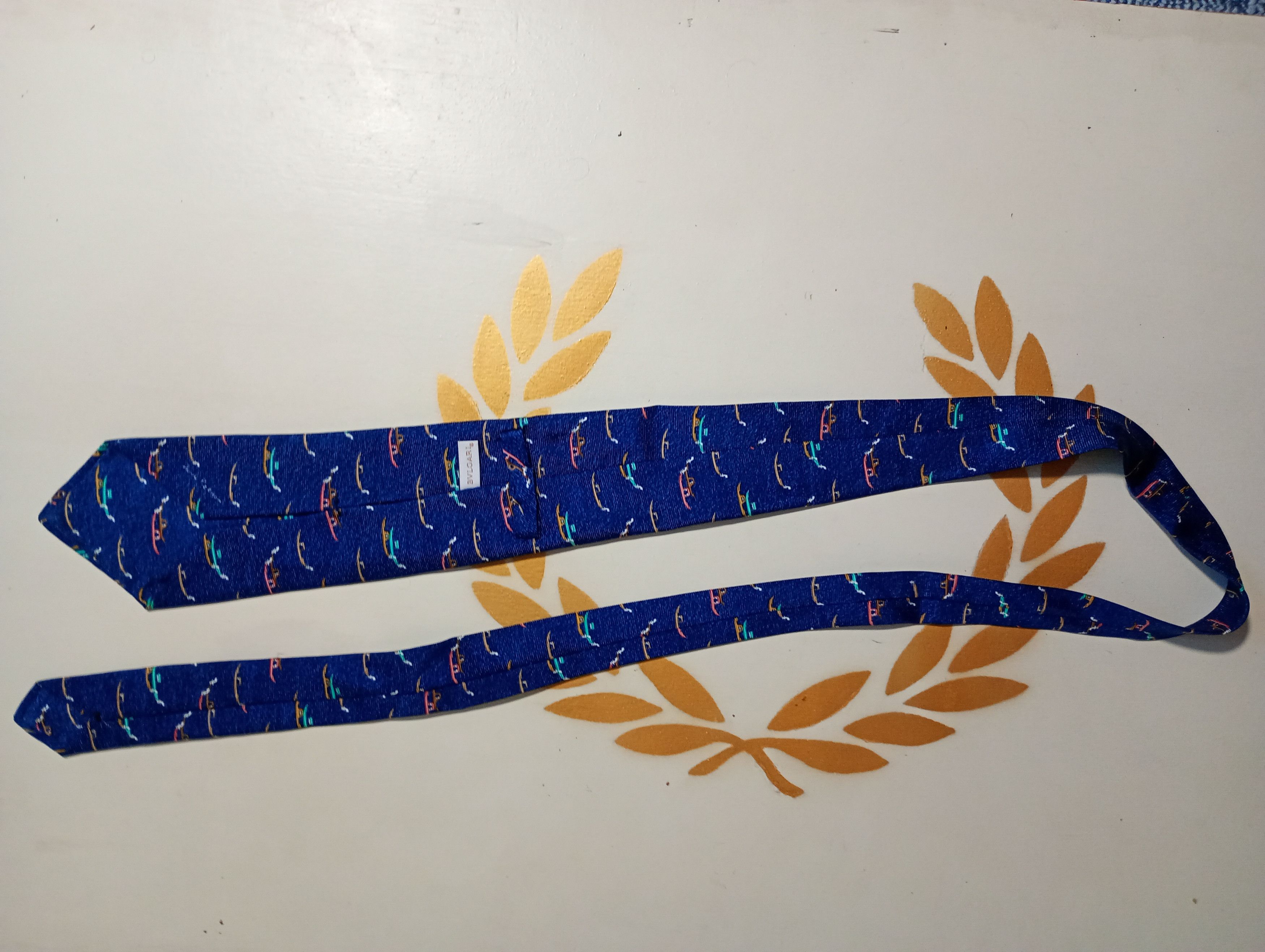 Bvlgari Bvlgari Hand Made Silk Tie Vintage 90/s Size ONE SIZE - 6 Thumbnail