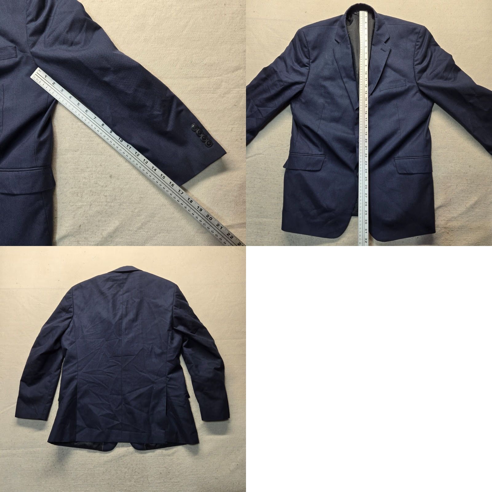 Madison Madison Navy Blue Modern Fit Suit Jacket Blazer Adult Men's Size 44R Size 44R - 8 Thumbnail