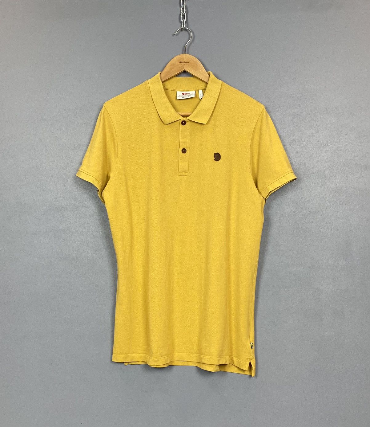 Fjallraven Fjallraven Övik Polo Shirt Short Sleeve Size M Yellow Top Size US XL / EU 56 / 4 - 1 Thumbnail