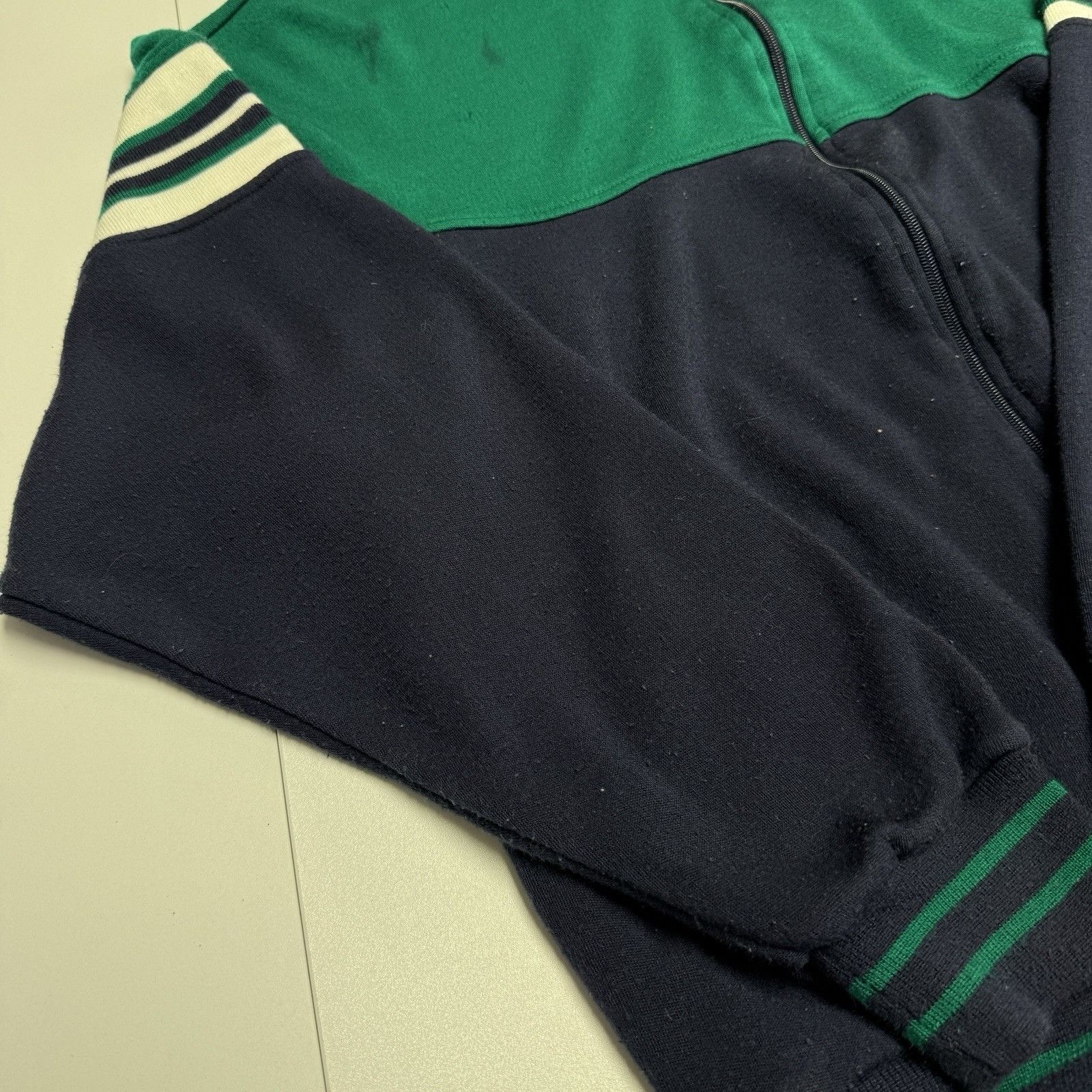 Pierre Cardin × Vintage Vintage Pierre Cardin Jacket Full Zip Mens Large Green/Blue Size US L / EU 52-54 / 3 - 8 Thumbnail