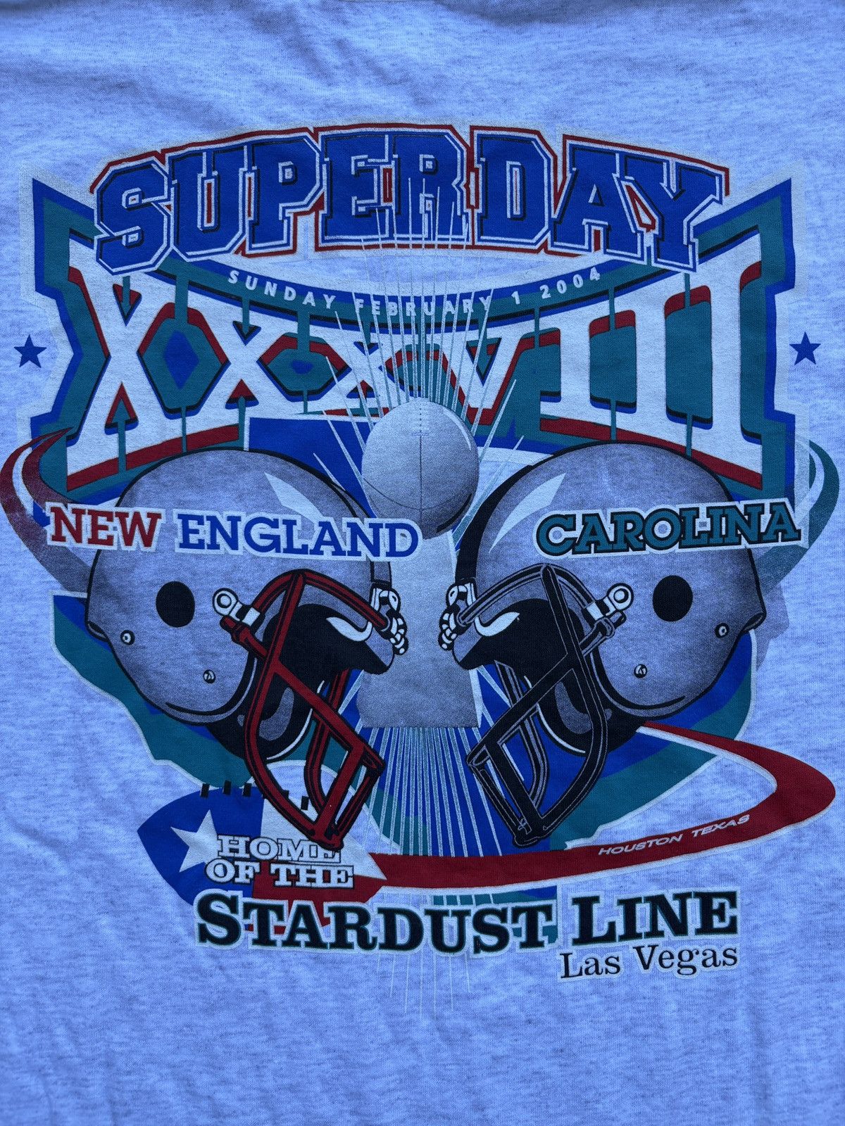 NFL Vintage 2004 NFL “Super Bowl XXXVIII” Grey T-Shirt Size XL Size US XL / EU 56 / 4 - 5 Thumbnail