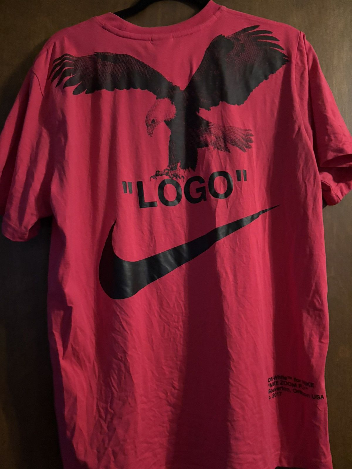 Nike × Off-White Nike Off White Pink Shirt Large lightly worn Virgil Size US L / EU 52-54 / 3 - 3 Thumbnail