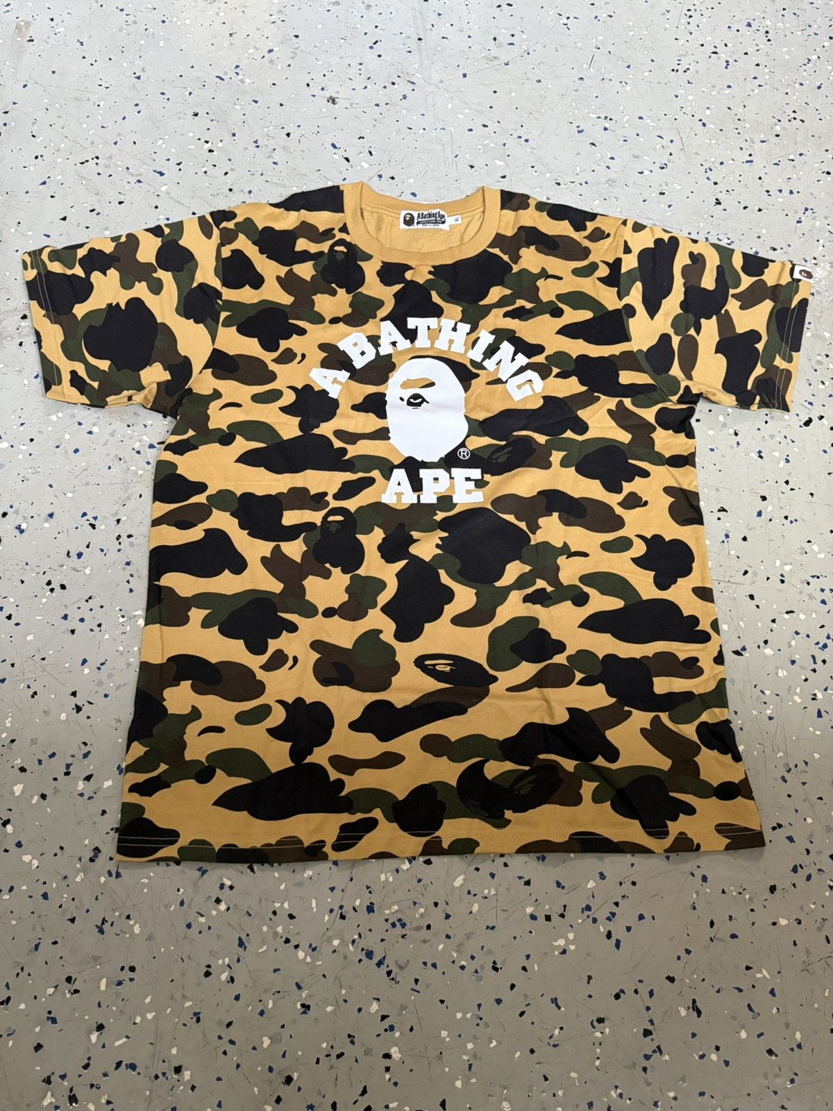 1st Camo Bape Tee Camo Bape 1St Camo By A Bathing Ape Tee 'Yellow' Xl, image size:1200x1600