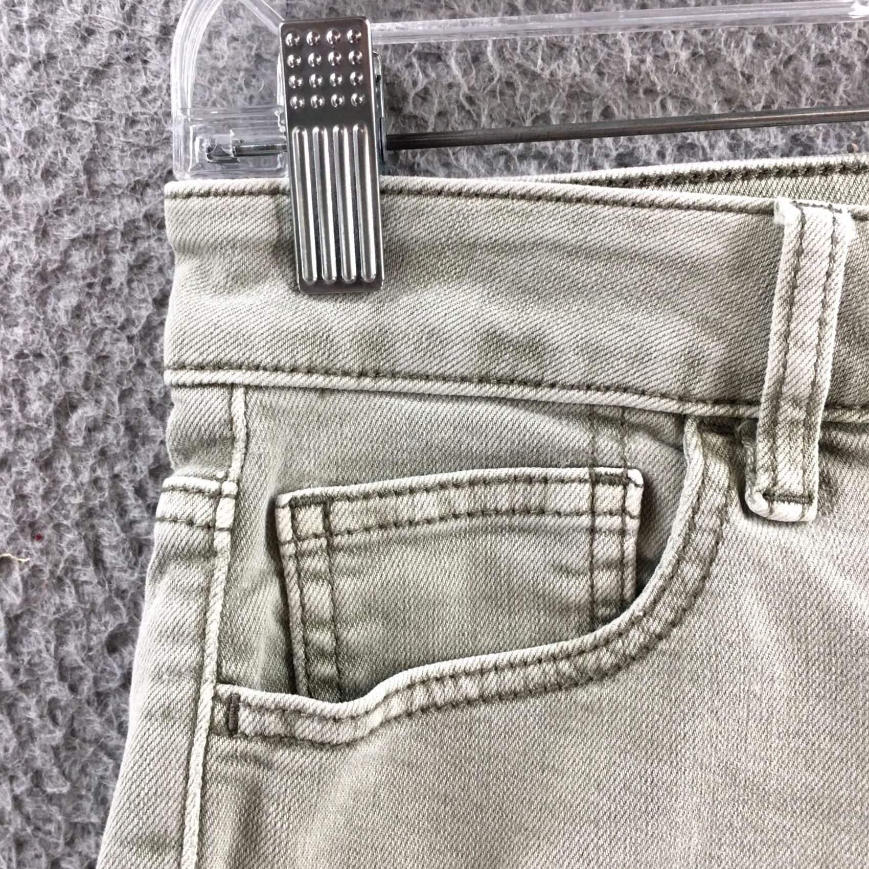 American Eagle Outfitters American Eagle Outfitters Cut-Off Shorts Womens 4 Green Gray Low Rise Stretch Denim Shorts Womens 4 Green Gray Stretch Vintage: No Size 27" / US 4 / IT 40 - 4 Thumbnail