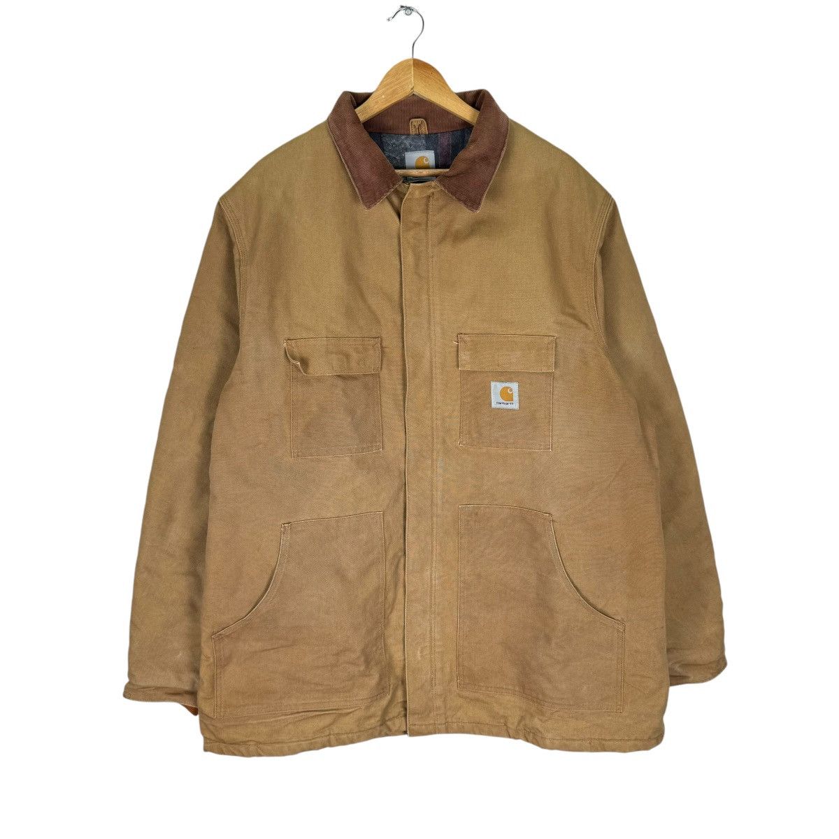 Carhartt × Carhartt Wip × Vintage ☀️CARHARTT CHORE WORKWEAR BUTTON JACKET Size US XL / EU 56 / 4 - 2 Thumbnail