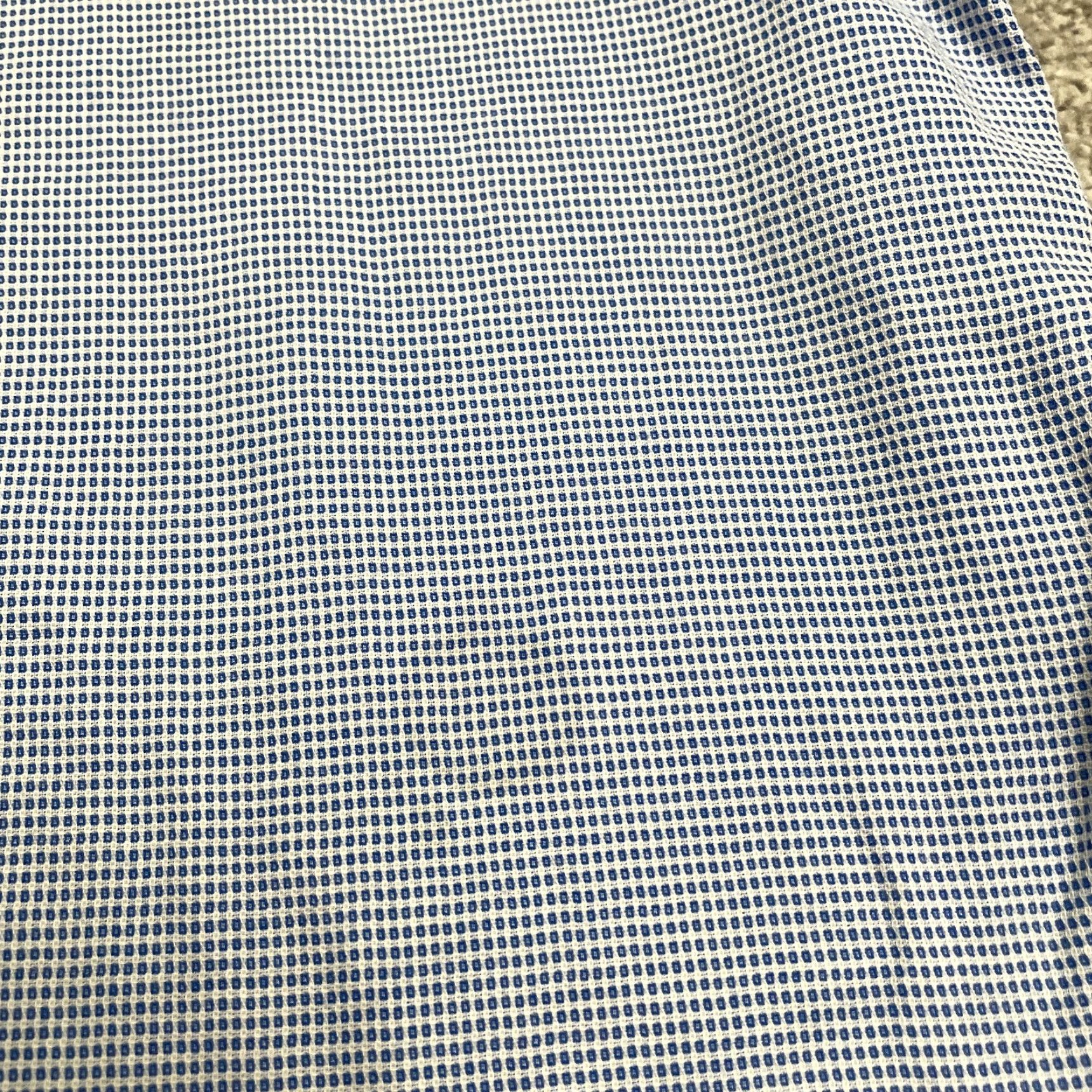 Tasso Elba Tasso Elba Dress Shirt XL 17-17.5 Blue 100% Cotton Classic Business Casual Mens Size 46R - 4 Thumbnail
