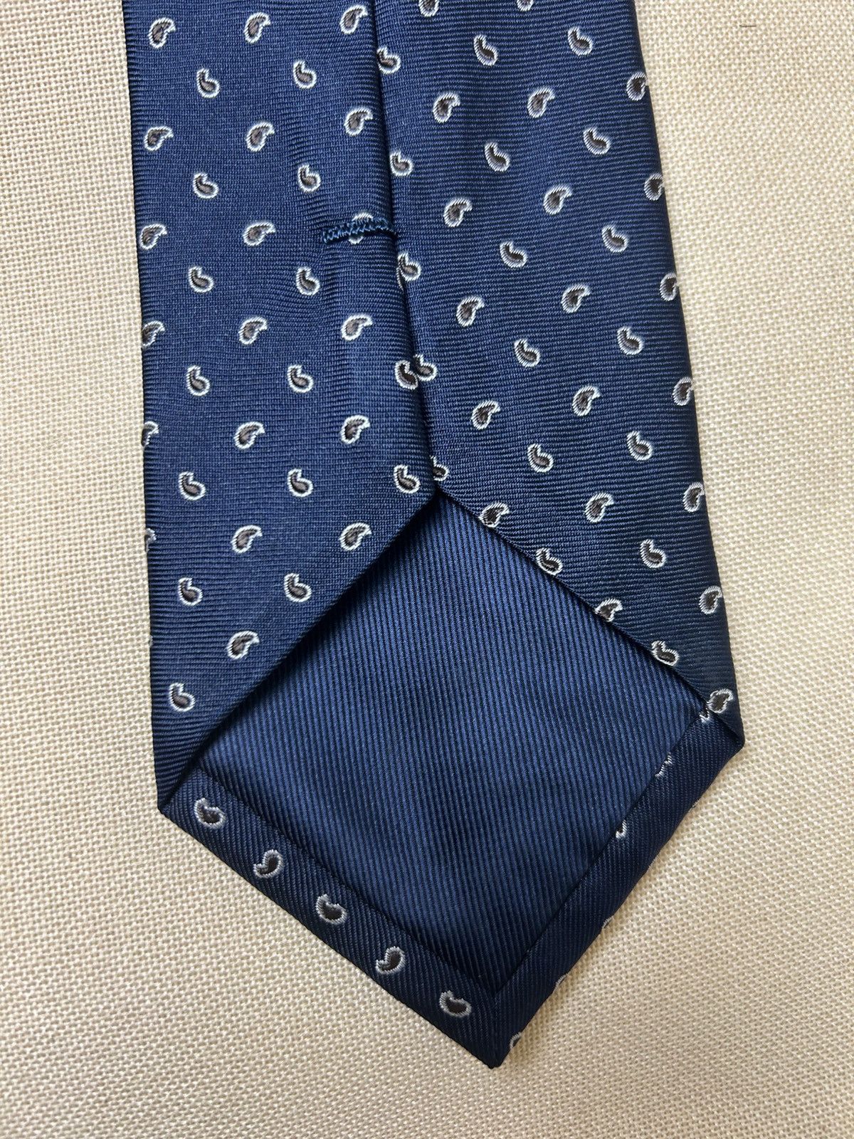 Suitsupply Suitsupply blue navy mini paisley Silk Mens Tie Size ONE SIZE - 5 Thumbnail