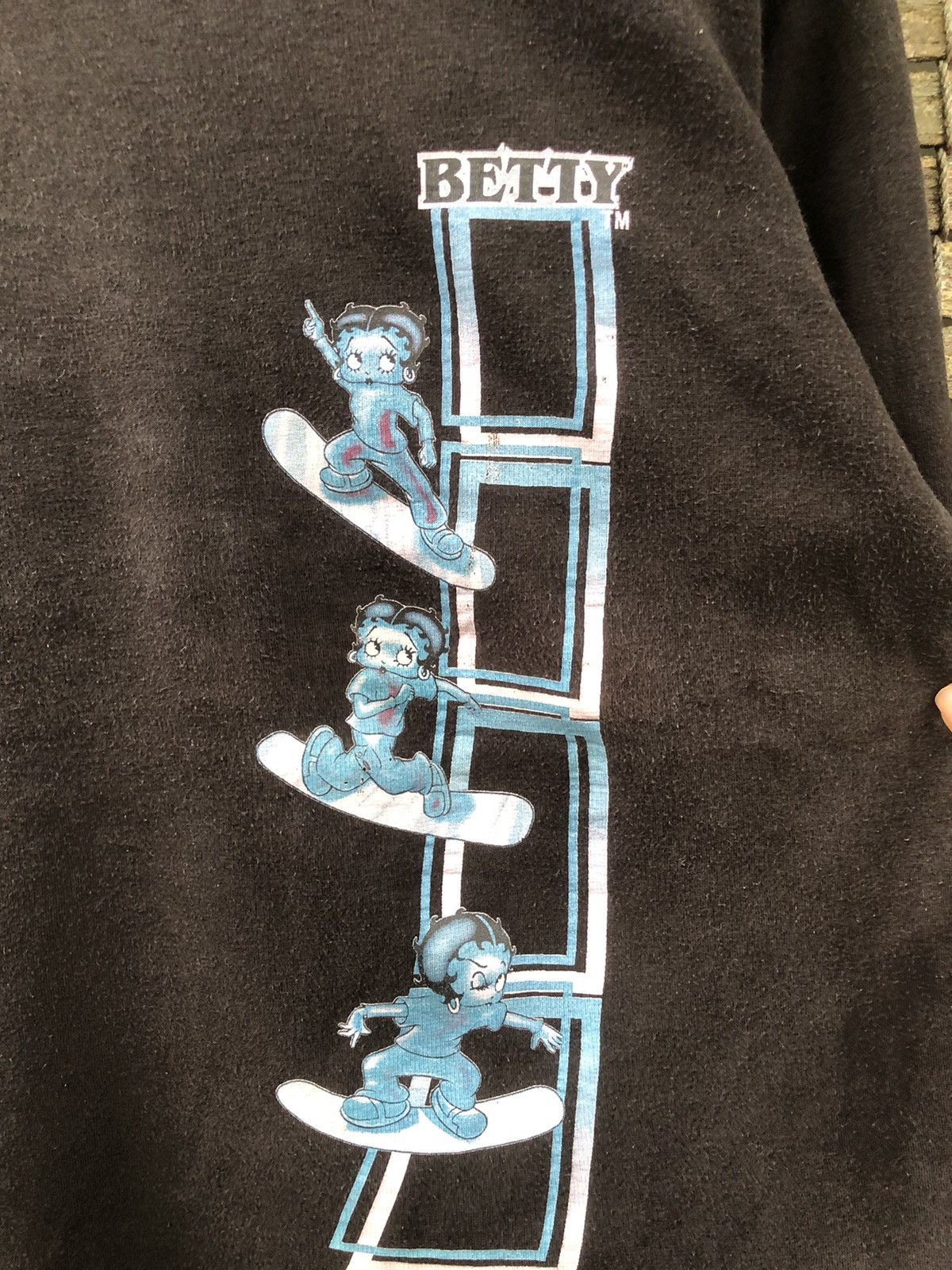 Cartoon Network × Japanese Brand × Vintage Vintage Y2K Betty Boop Snowboard Backhit Tshirt Size US L / EU 52-54 / 3 - 13 Thumbnail