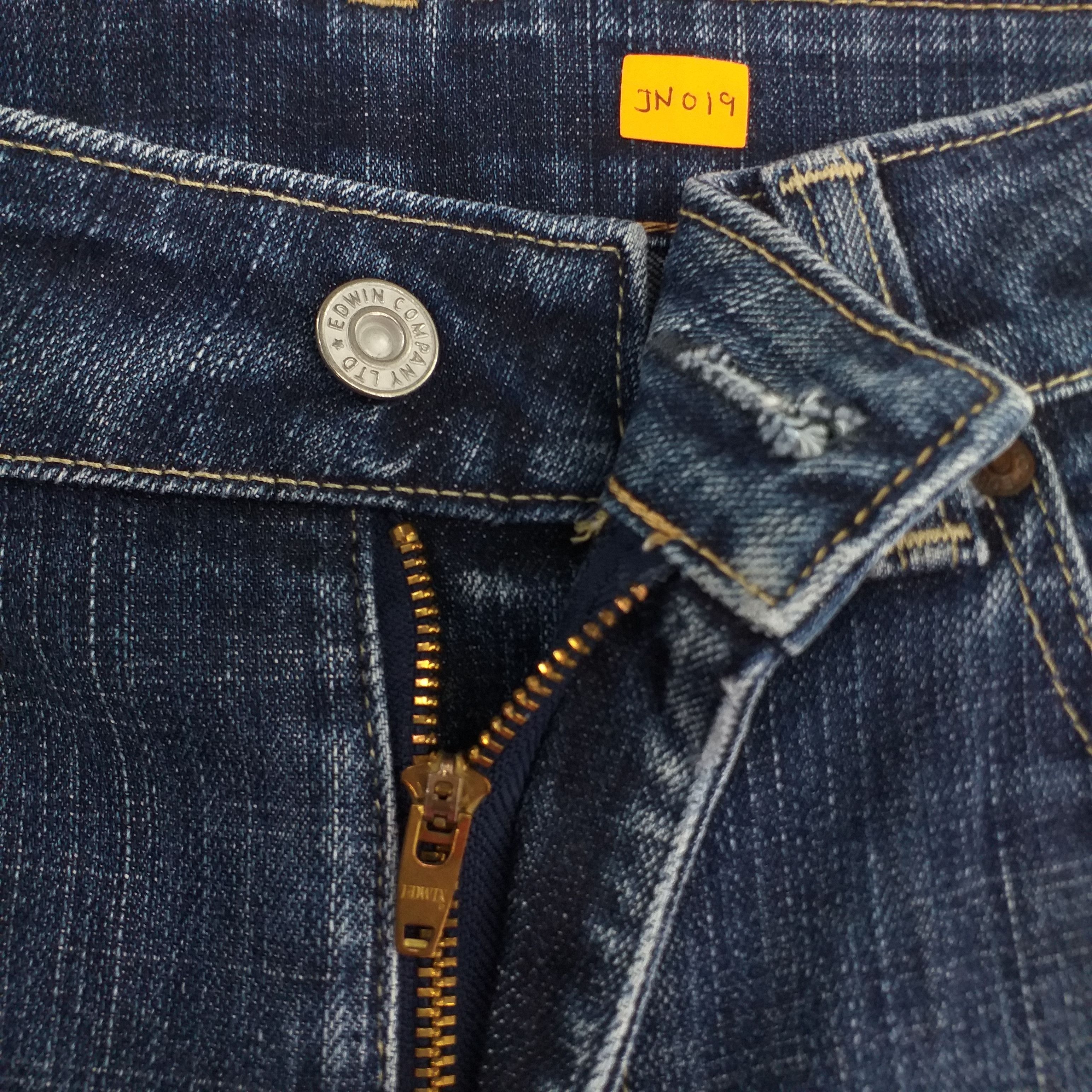 If Six Was Nine Vintage Edwin Distressed Flare Denim 31x30 -JN019 Size US 31 - 13 Thumbnail